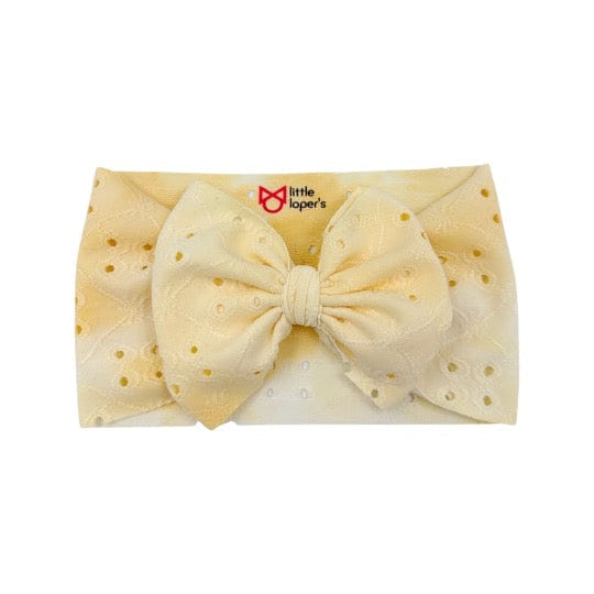 Yellow Eyelet Headwrap