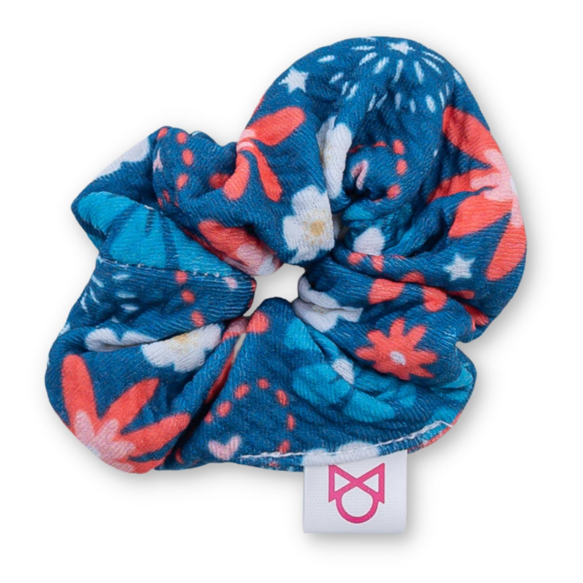 Sparkler Floral Scrunchie