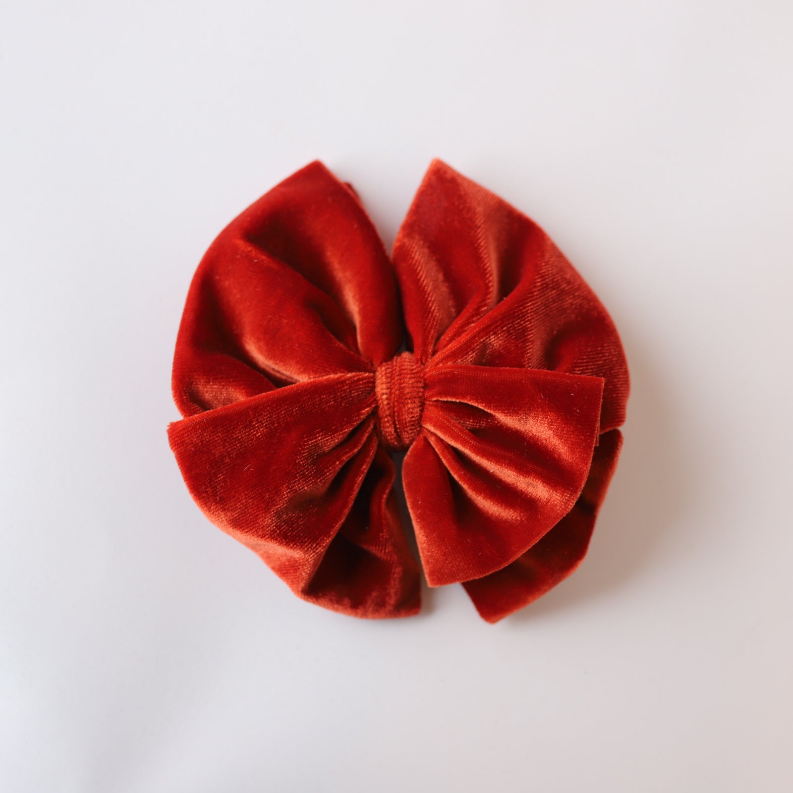 Rust Velvet Big + Skinny Bow