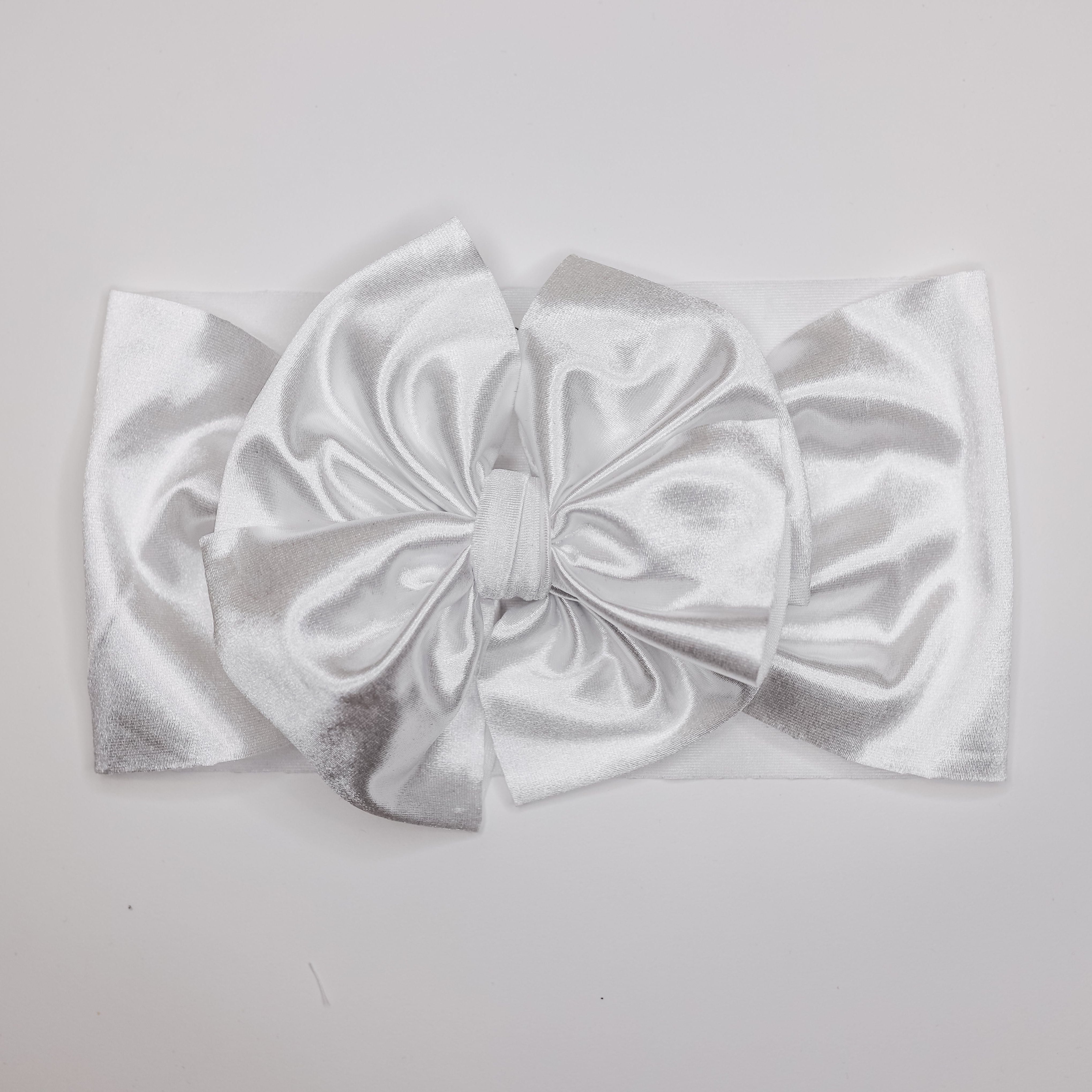 White Satin Headwrap