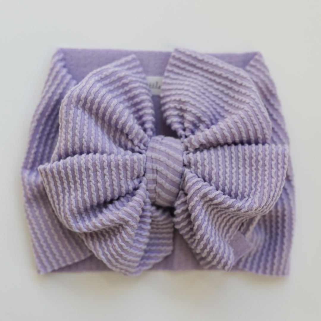 Lilac Cozy Ribbed Headwrap