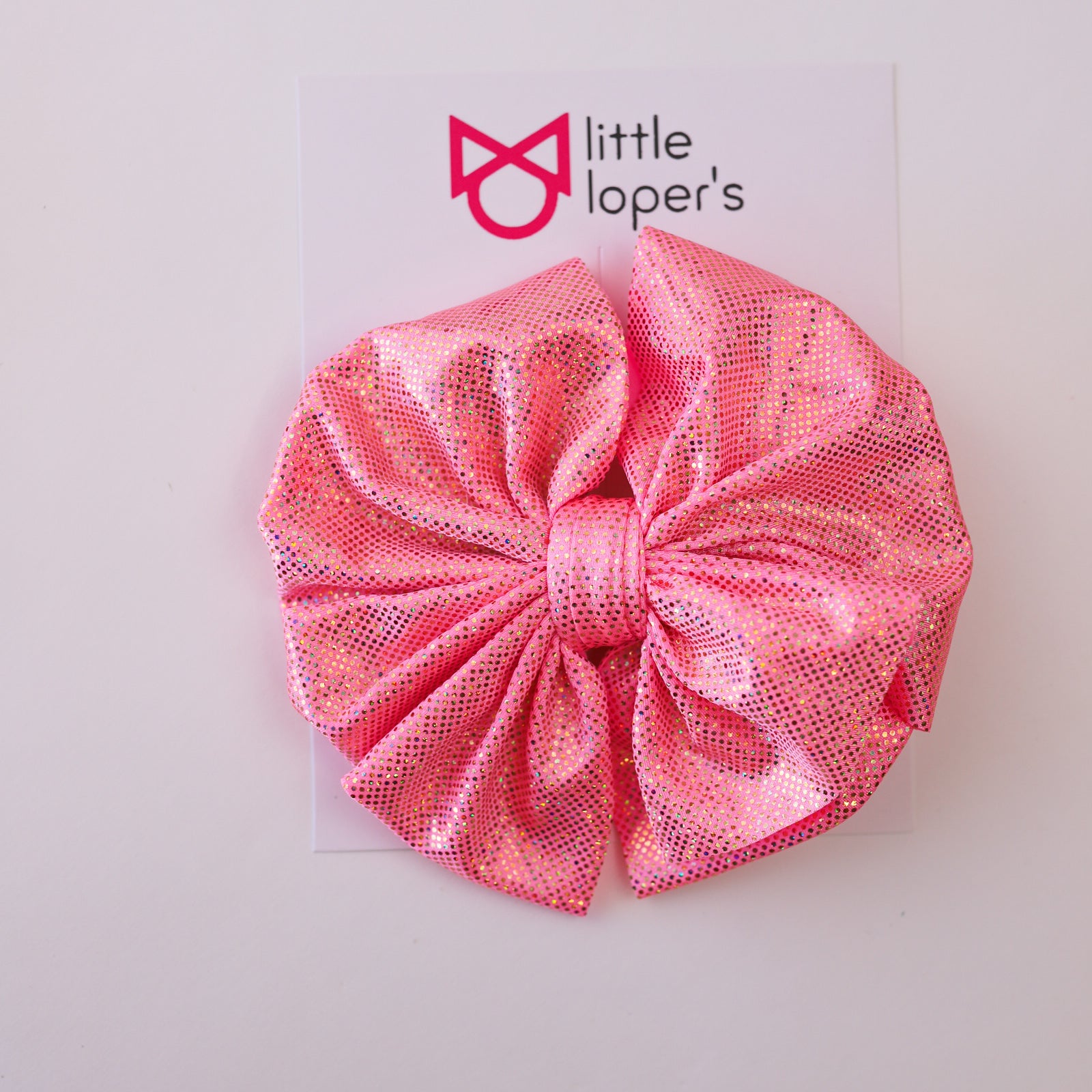 Pink Shimmery Bow
