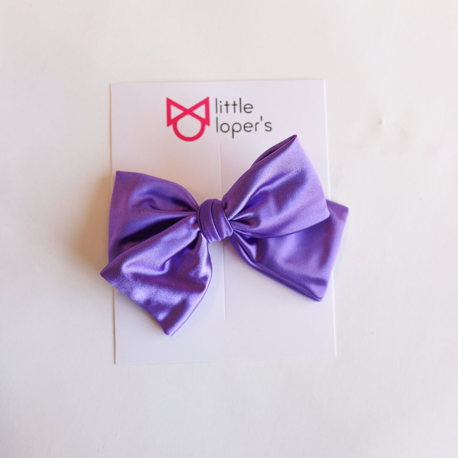 Satin Party Bow- ALLIGATOR CLIP