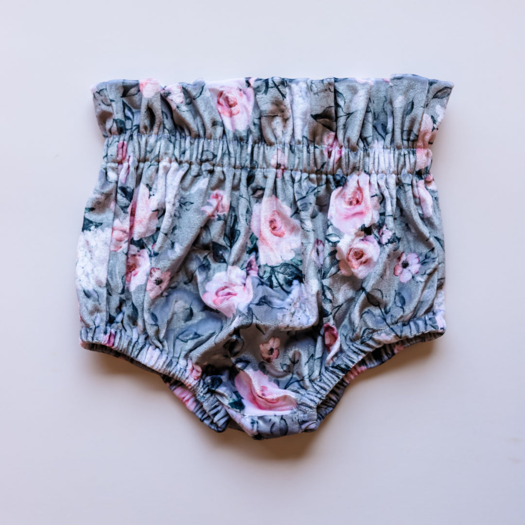 Sweet Floral Velvet Bloomers