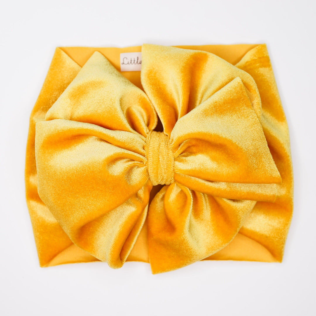 Marigold Velvet Messy Headwrap