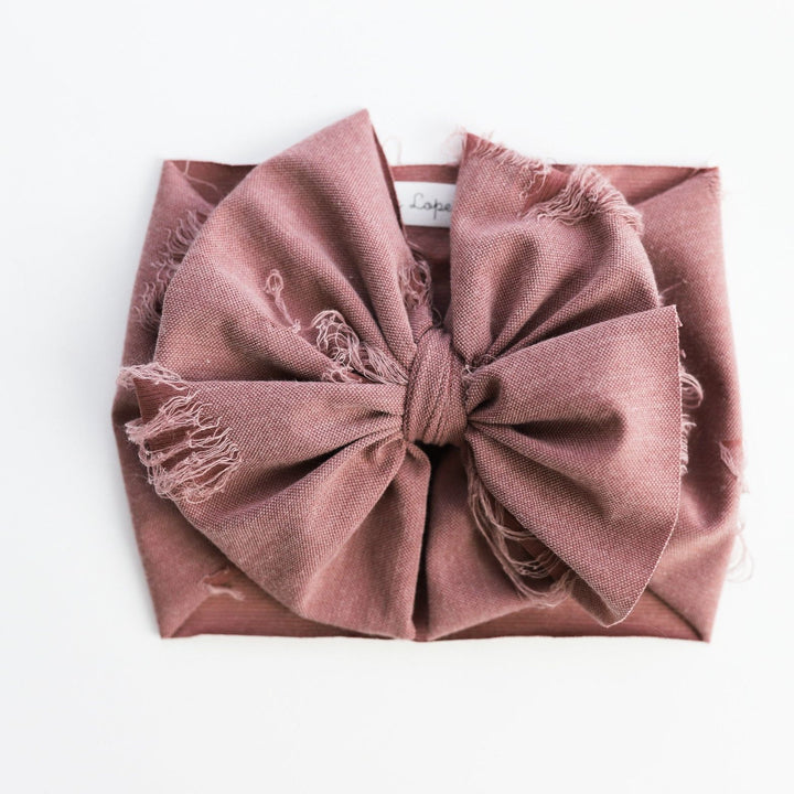 Fig Distressed Messy Headwrap