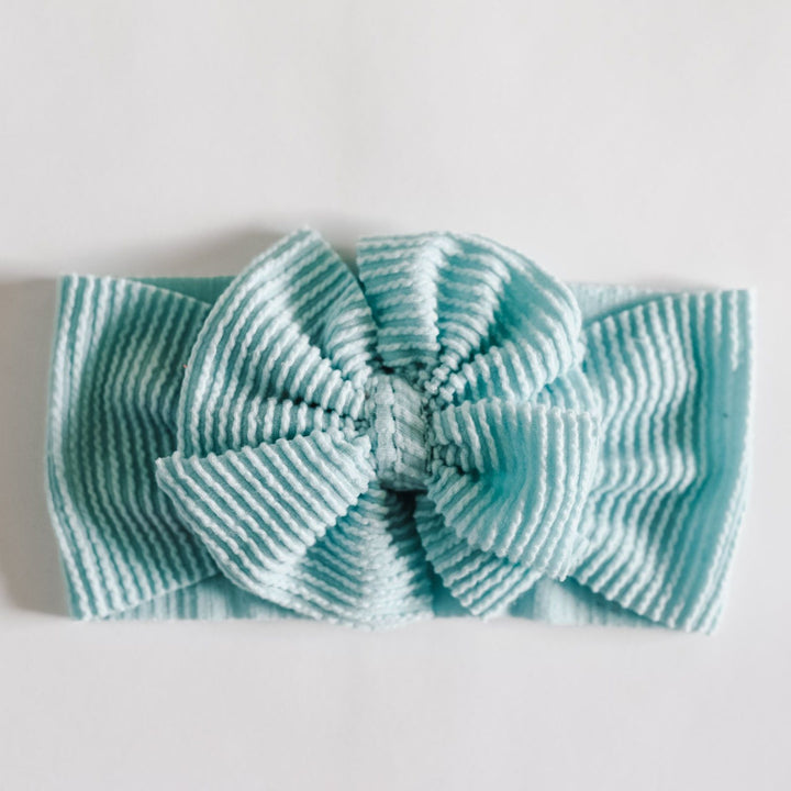 Frozen Blue Ribbed Cozy Headwrap