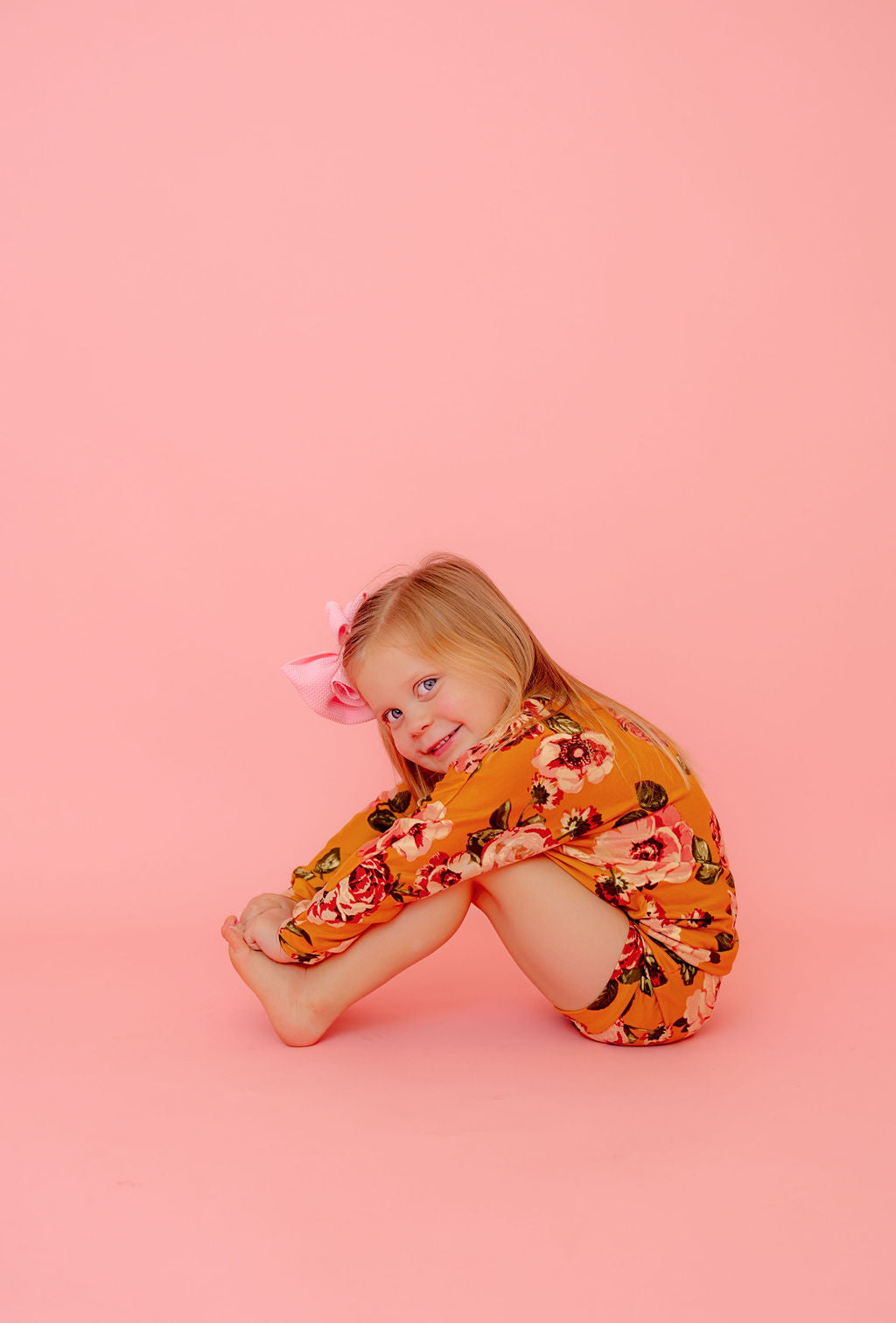 Mustard Floral Lounge Set