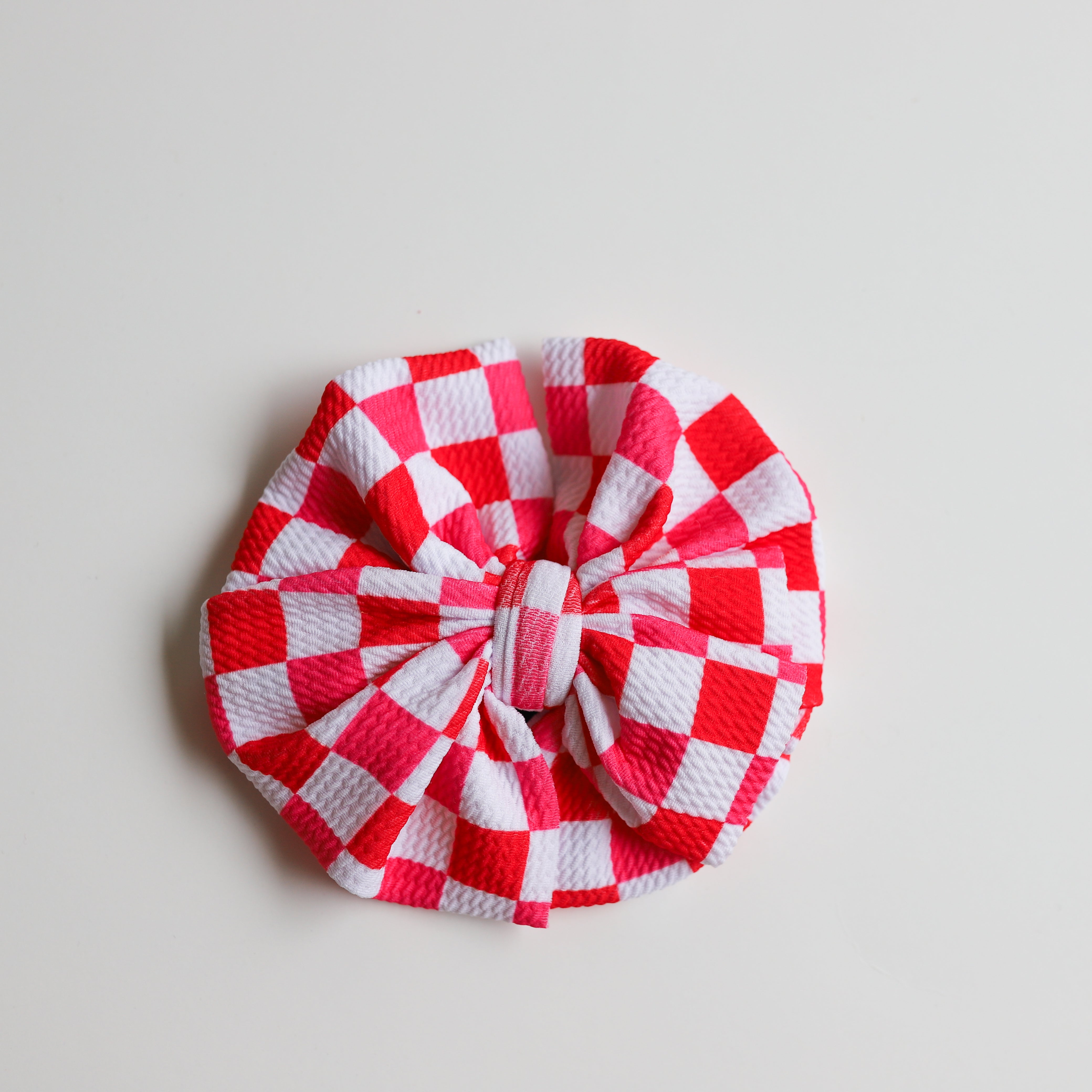 Strawberry Red Checkers Bow