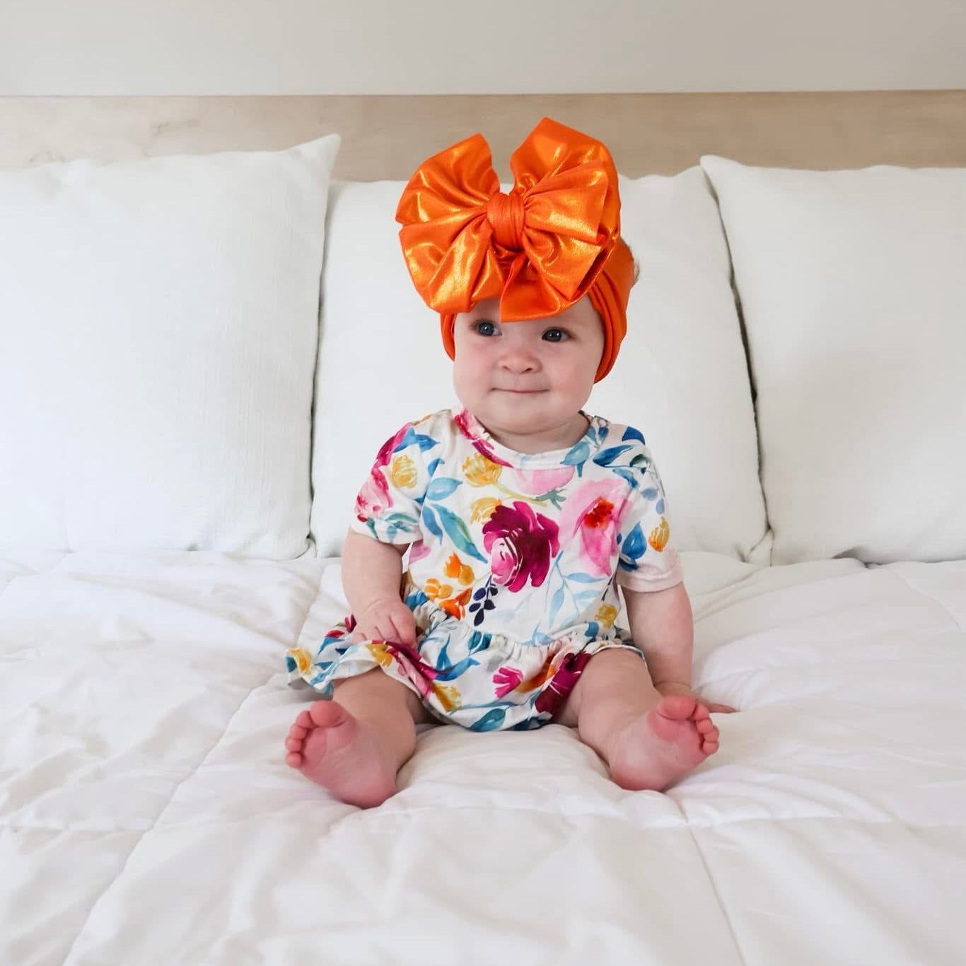 Orange Shimmer Headwrap