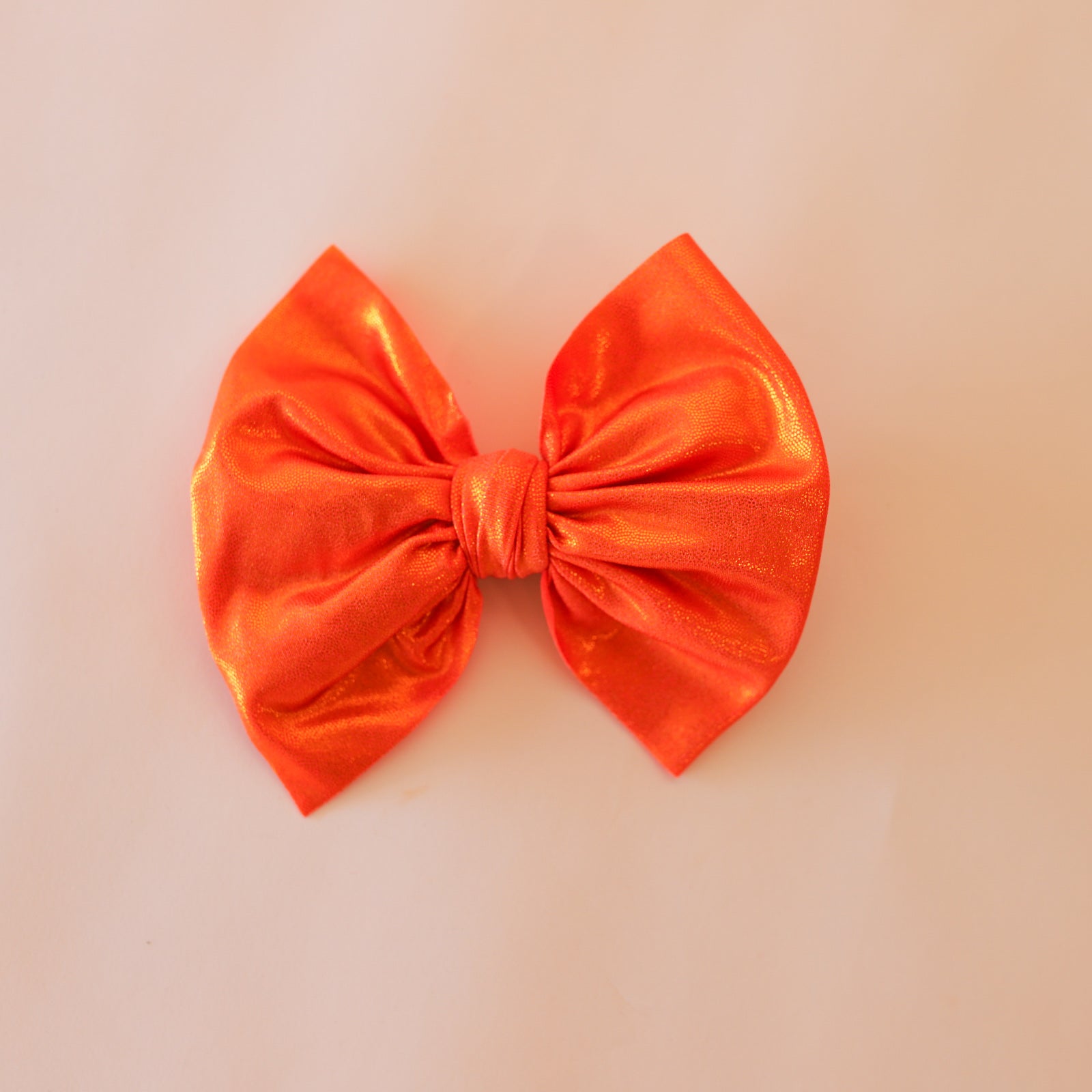 Orange Shimmer Big + Skinny Bow