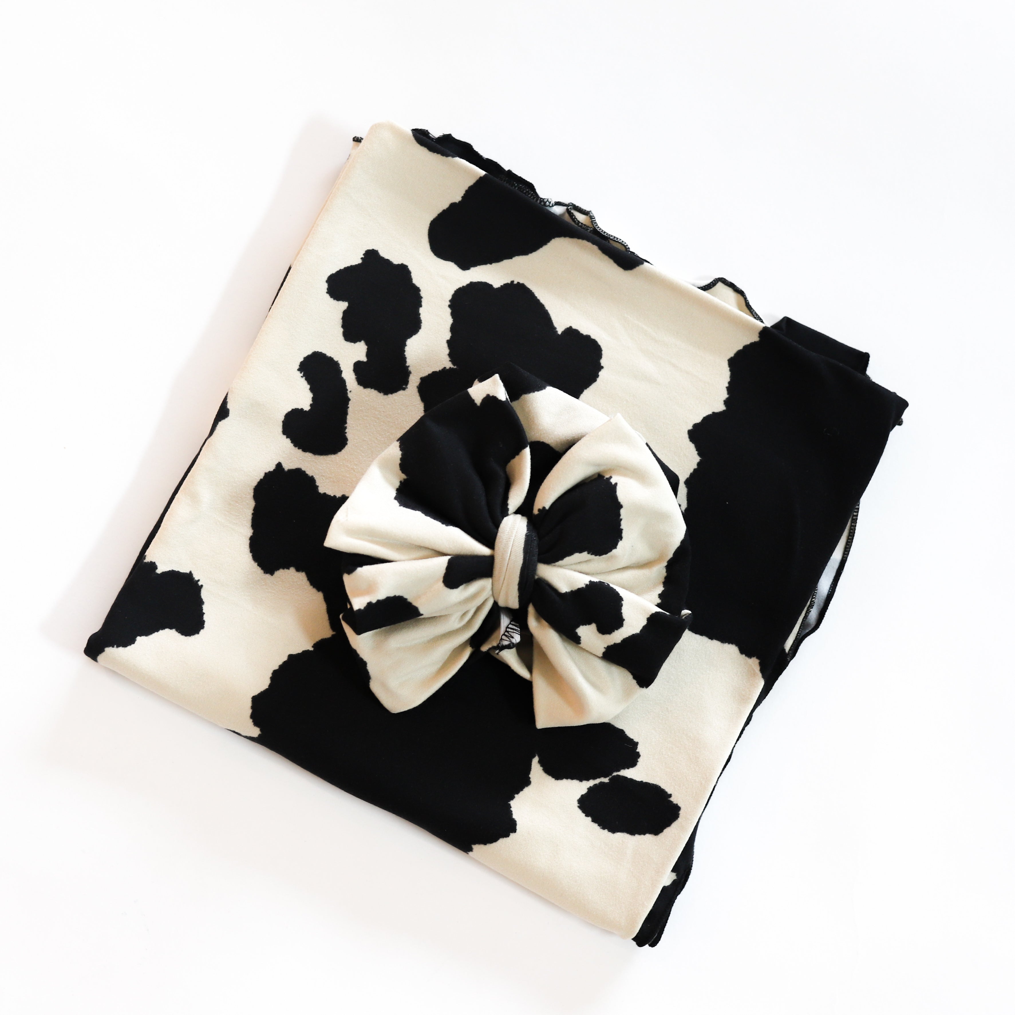 Cow Swaddle Set