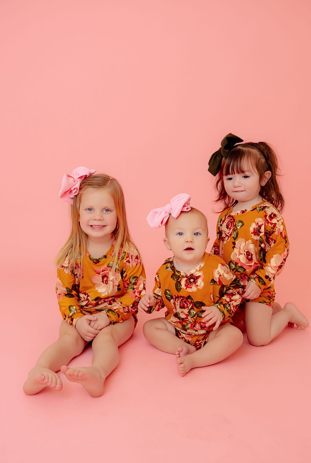 Mustard Floral Lounge Set