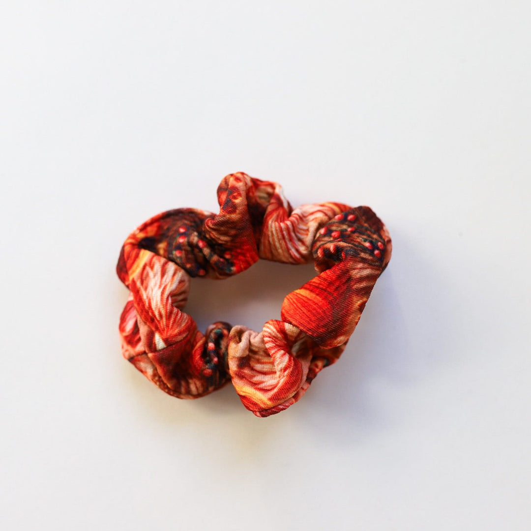 Fall Faux Embroidered Scrunchie