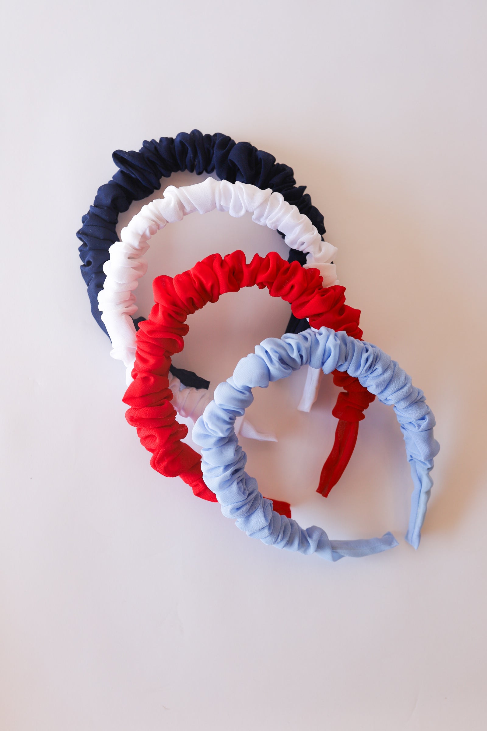 Airy Ruched Headbands School Colors