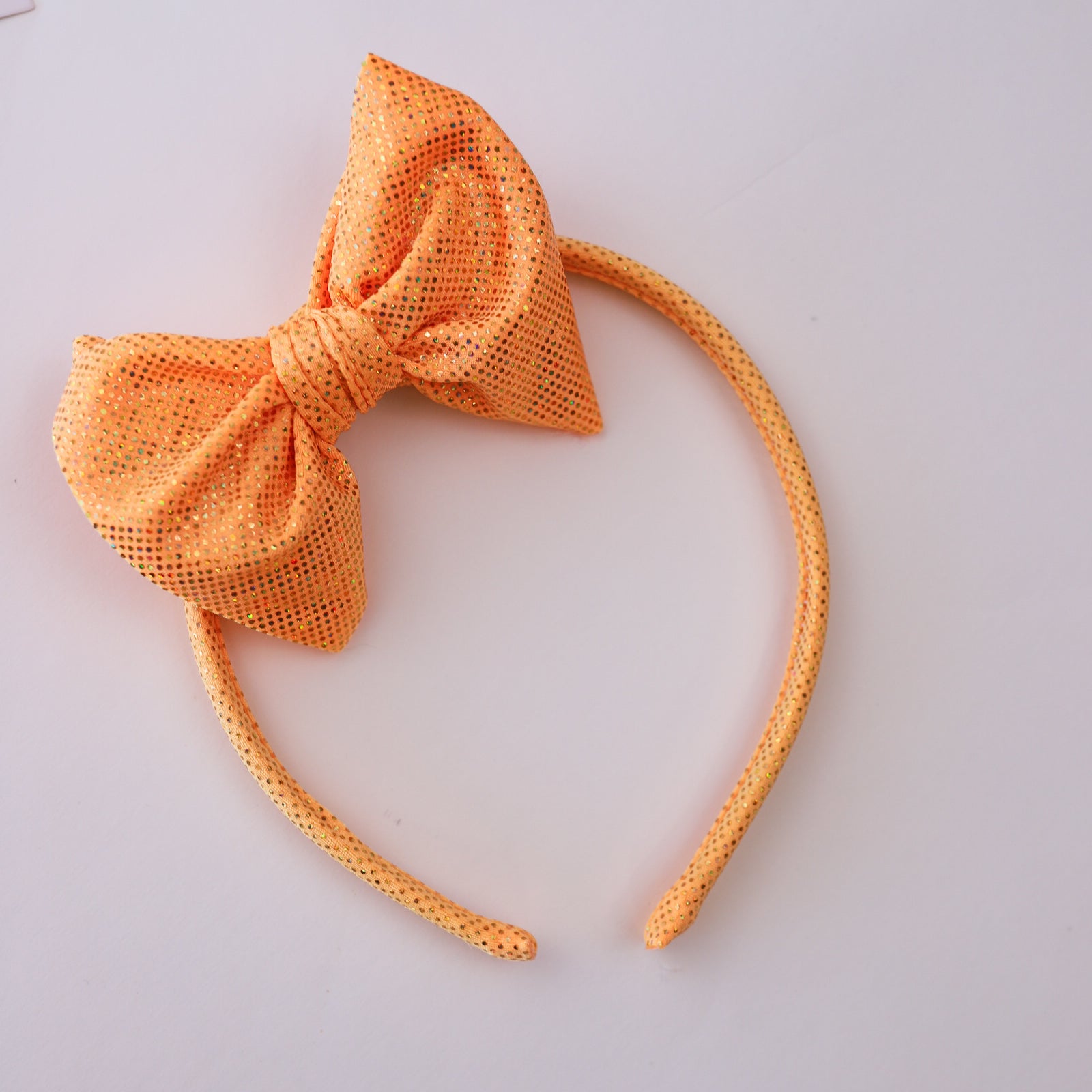 Orange Spring Shimmer Bow