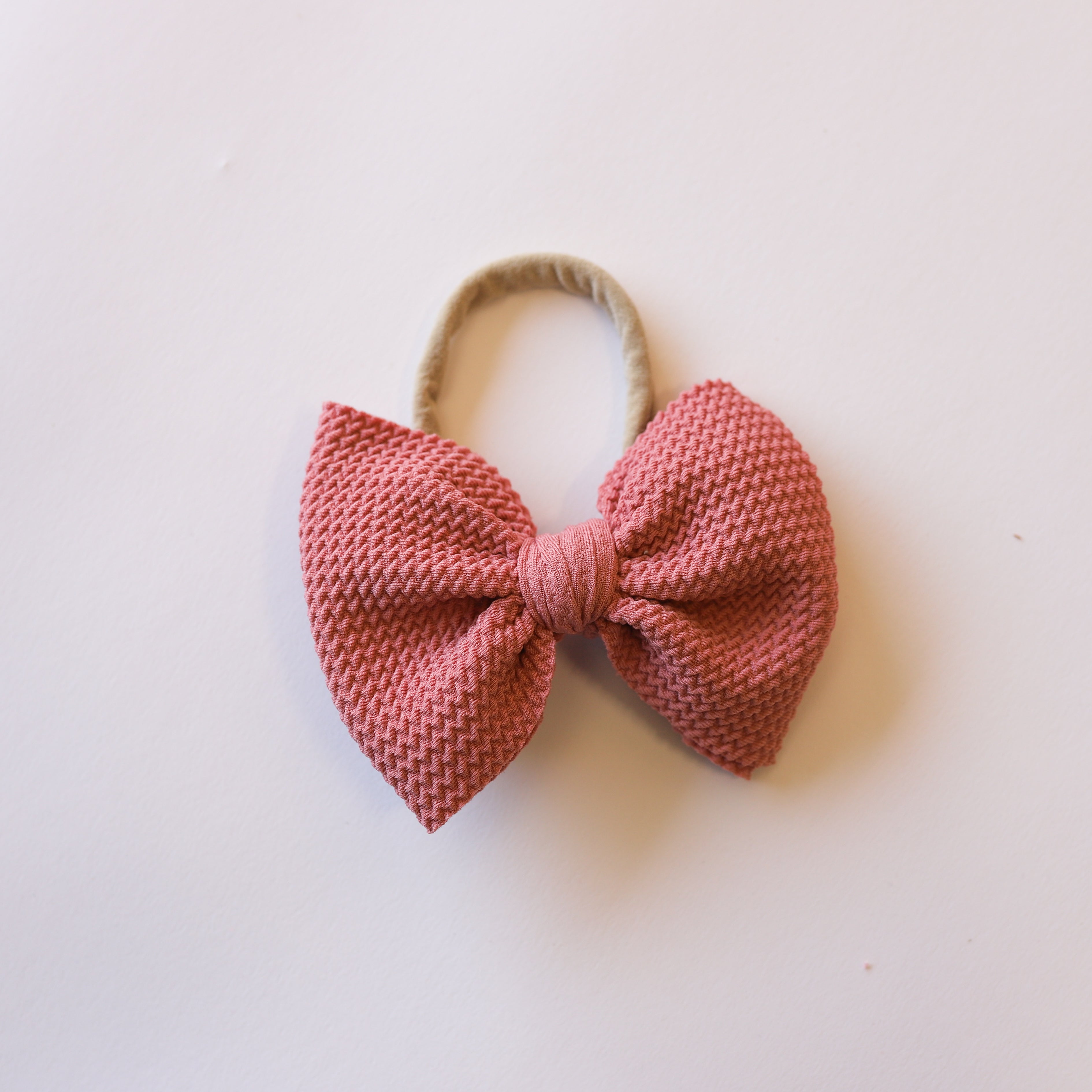 Rosey Mauve Big + Skinny Bow
