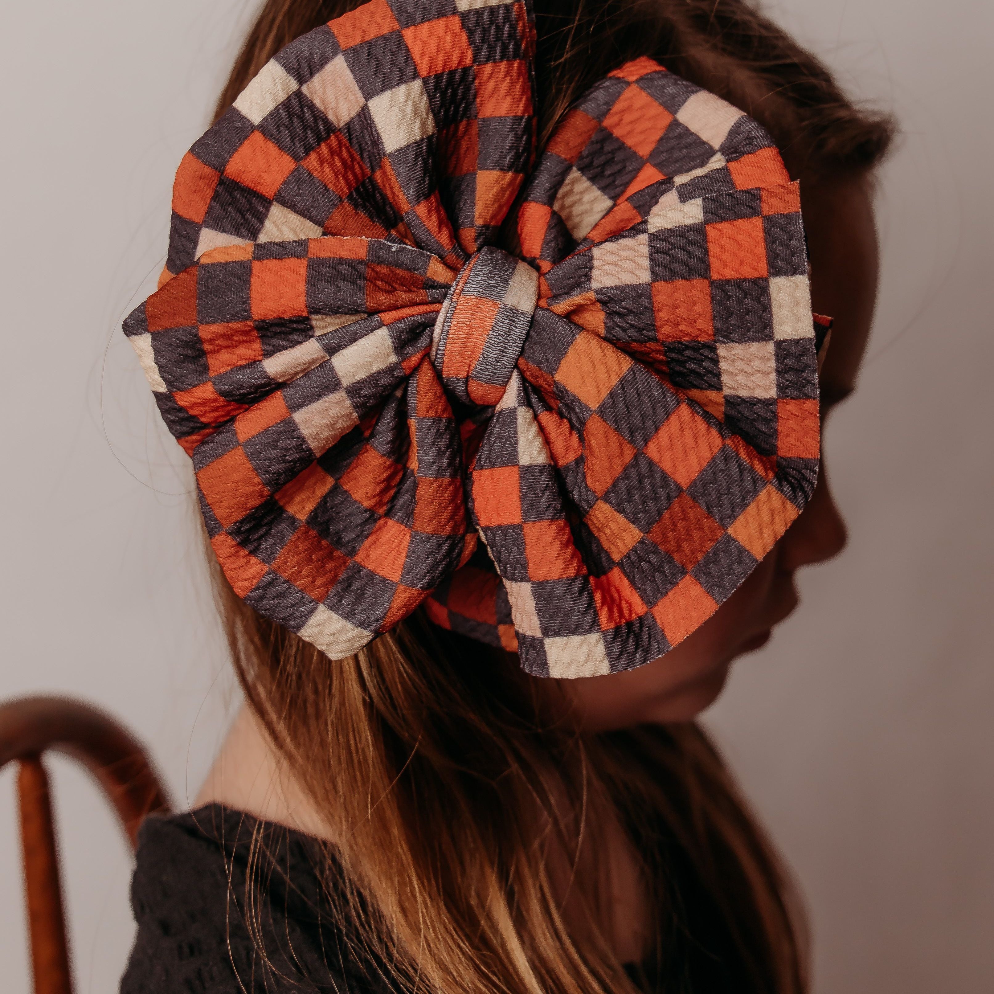 Autumn Checkers Bow