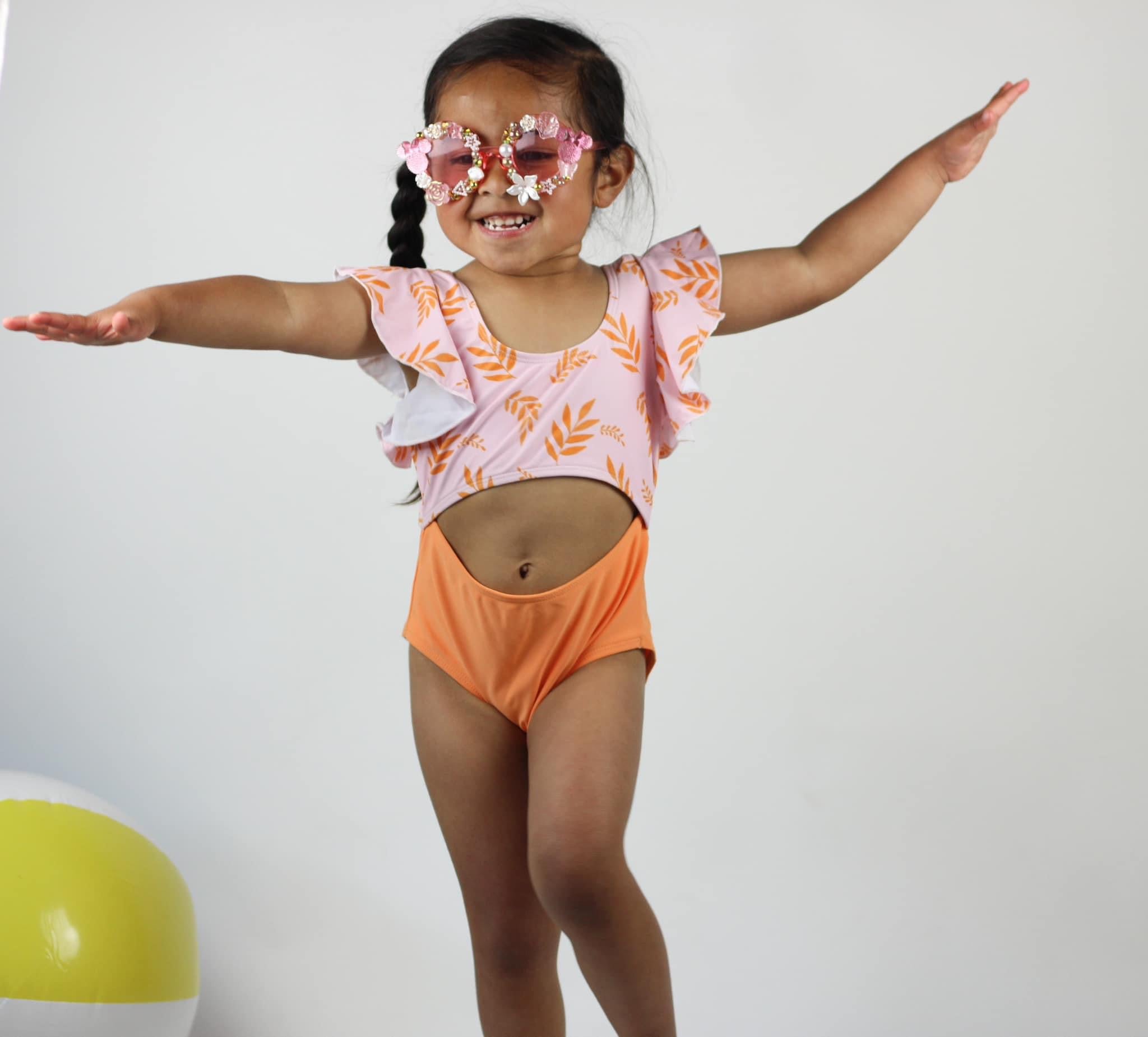 Orange Rose Children Swim