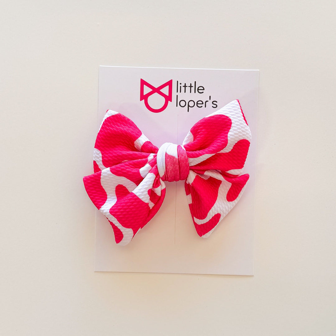 Hot Pink Cow Party Bows