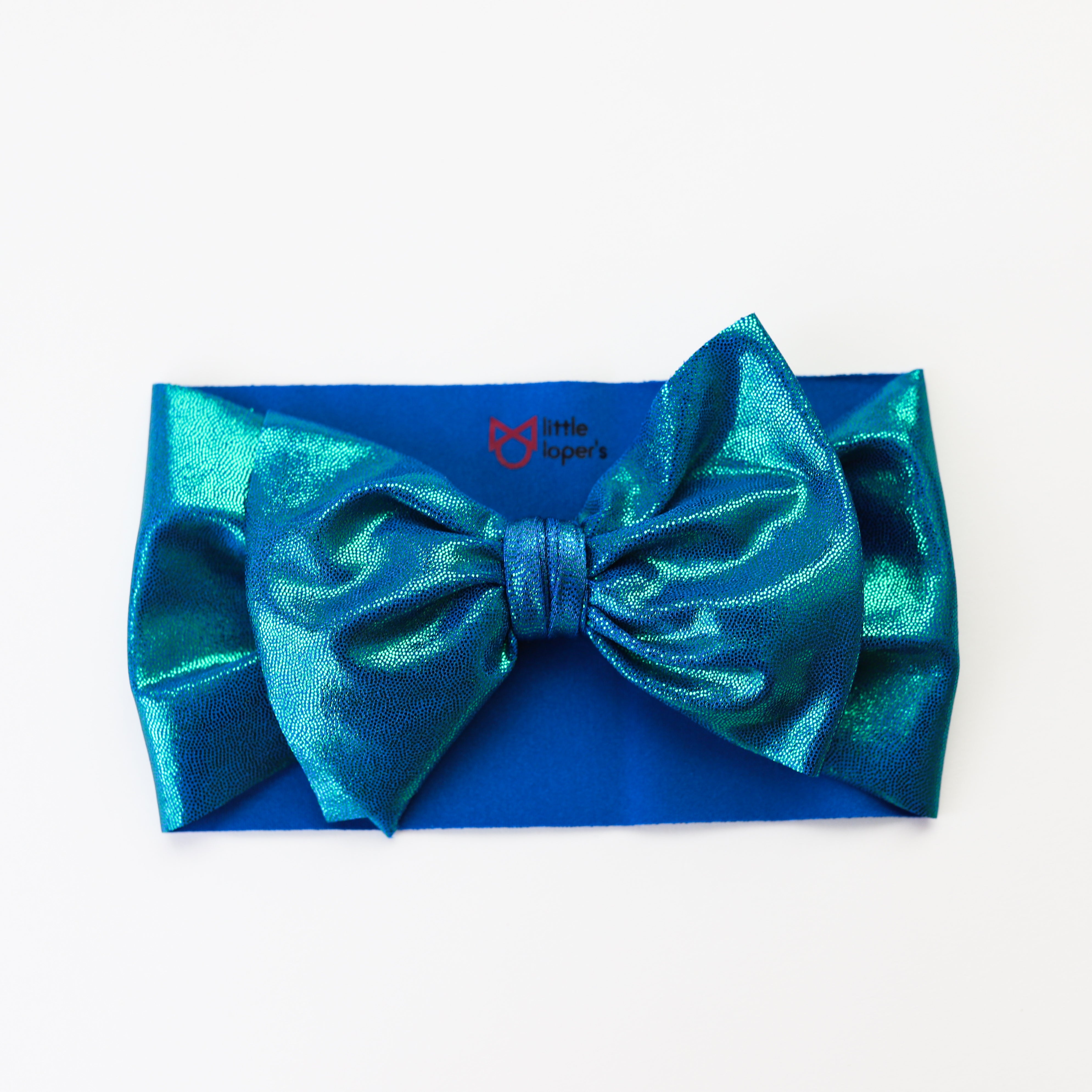 Holographic Blue Shimmer Headwrap