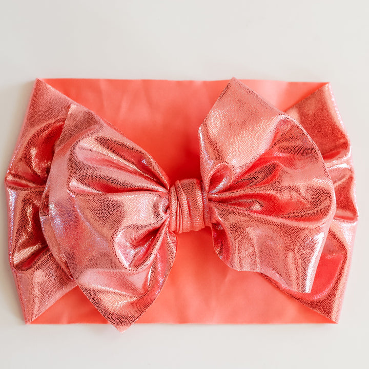 Light Coral Shimmer Headwrap