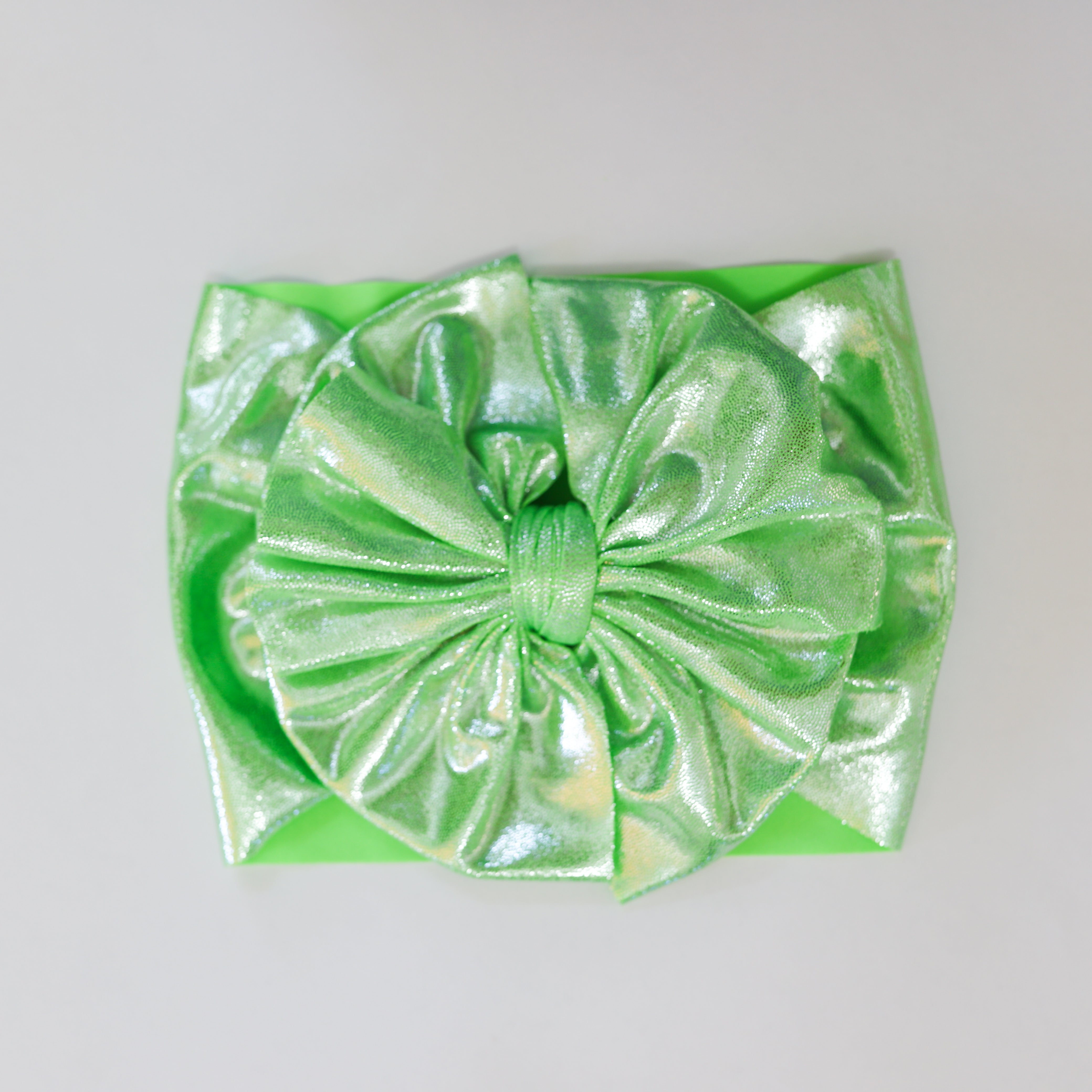 Lime Shimmer Headwrap