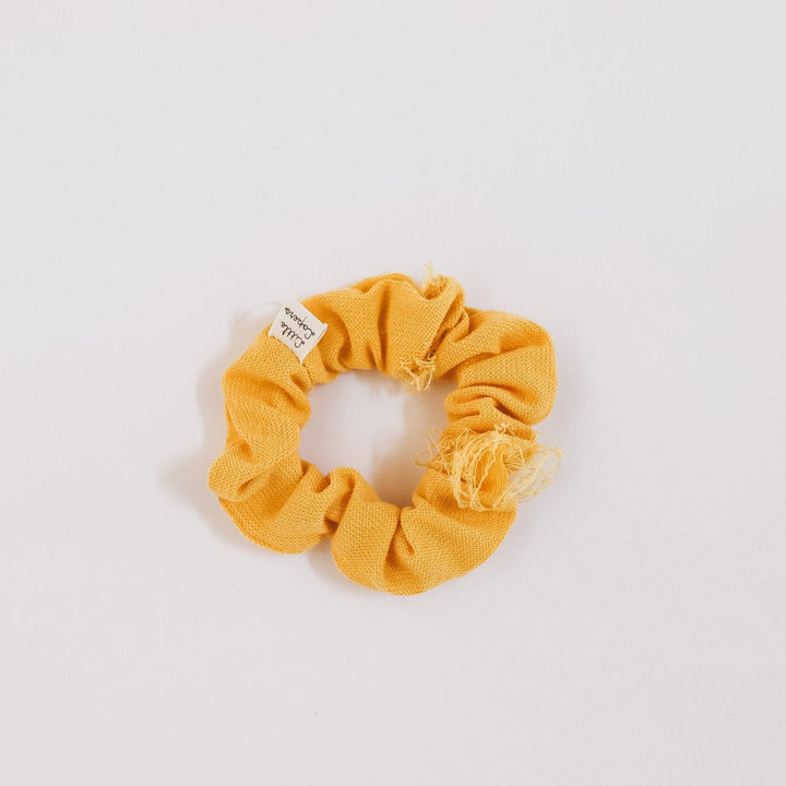 Sunflower Distressed Scrunchie