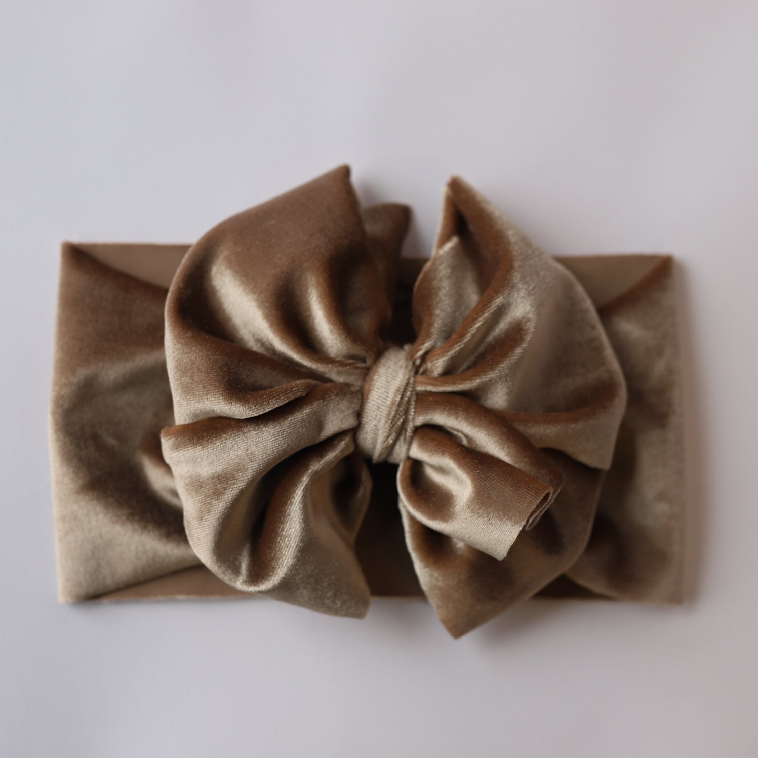 Latte Velvet Headwrap