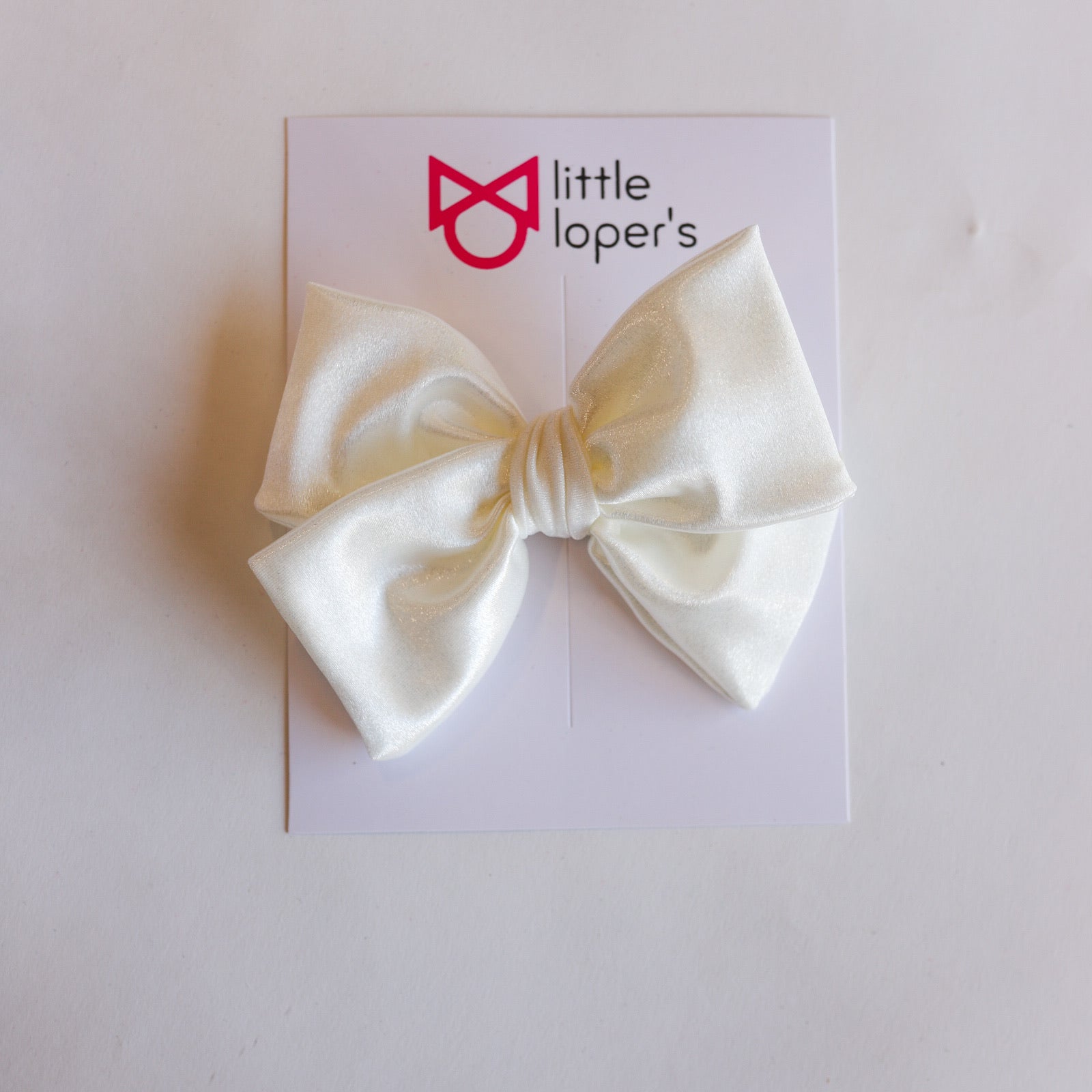 Satin Party Bow- ALLIGATOR CLIP