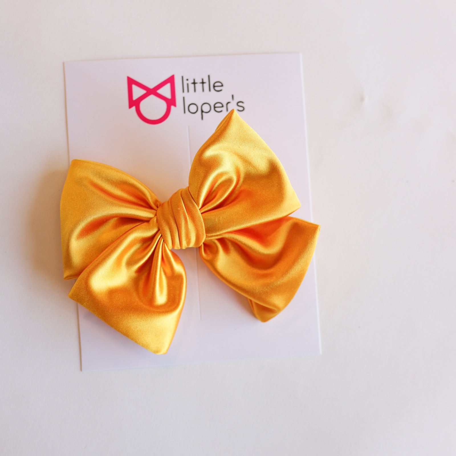 Satin Party Bow- ALLIGATOR CLIP