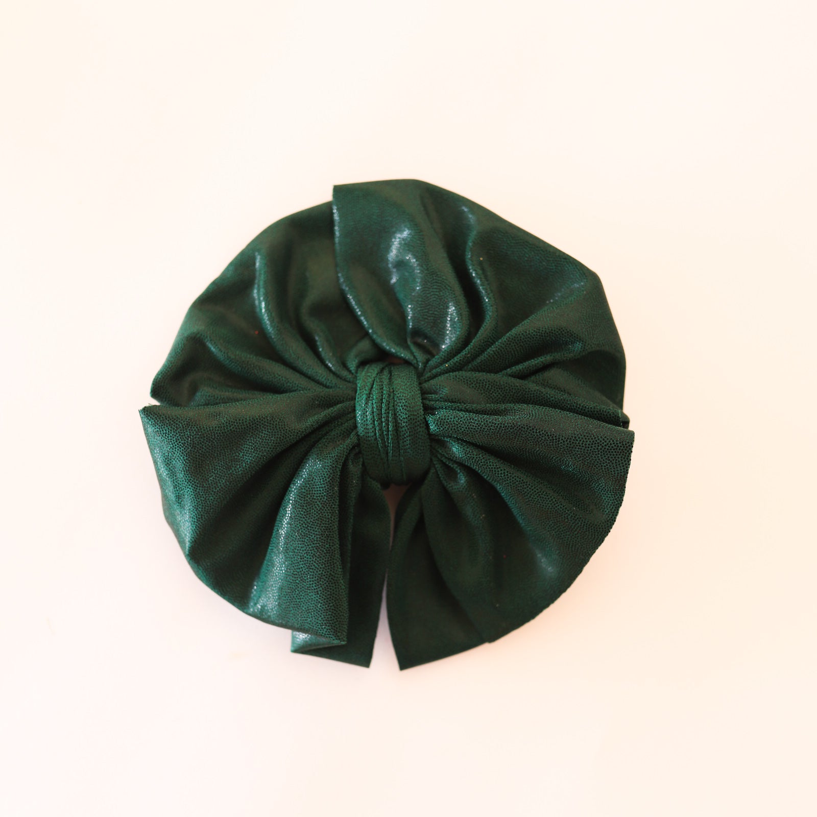 Green Matte Shimmer Big + Skinny Bow