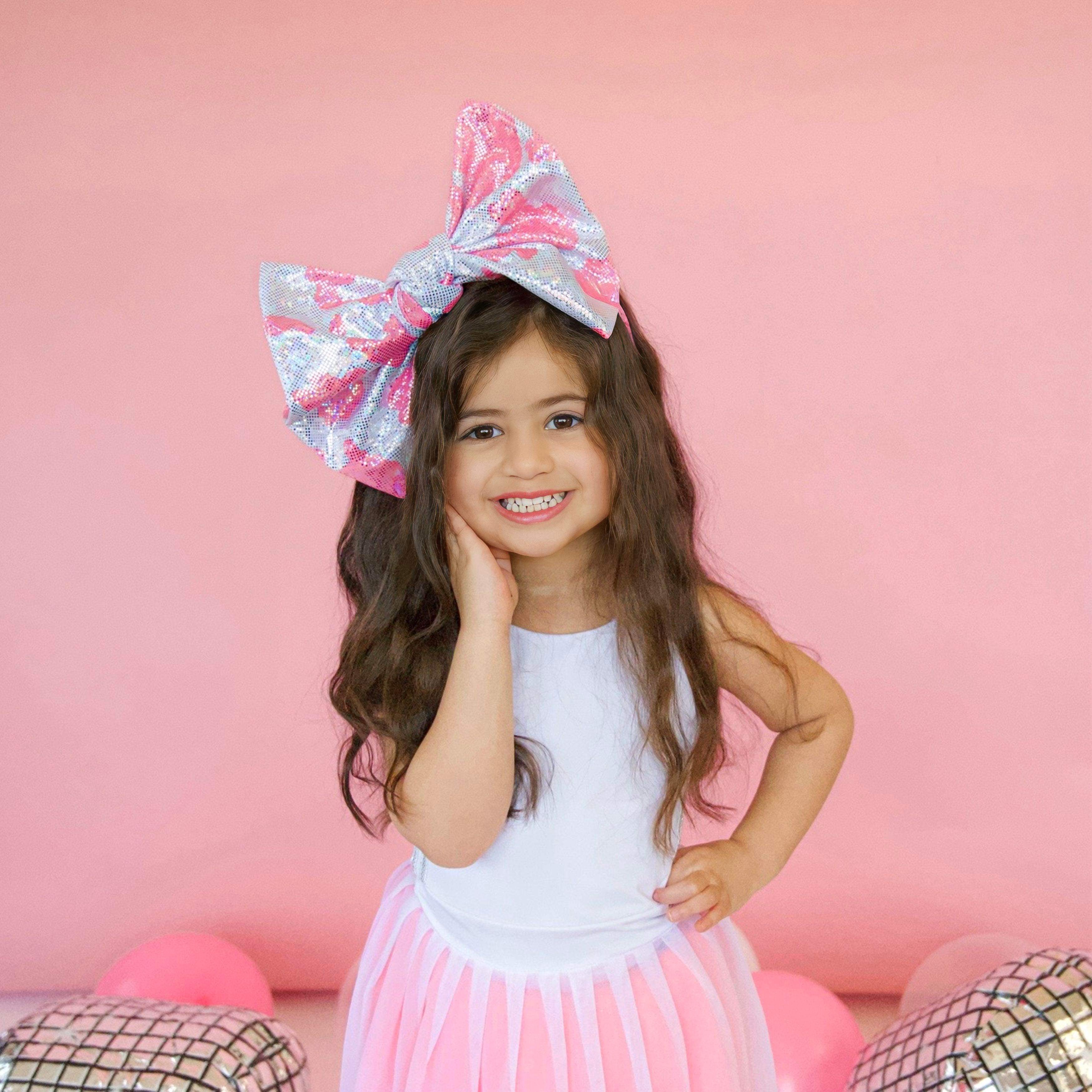 Bigger Bow Cow Shimmer Headband