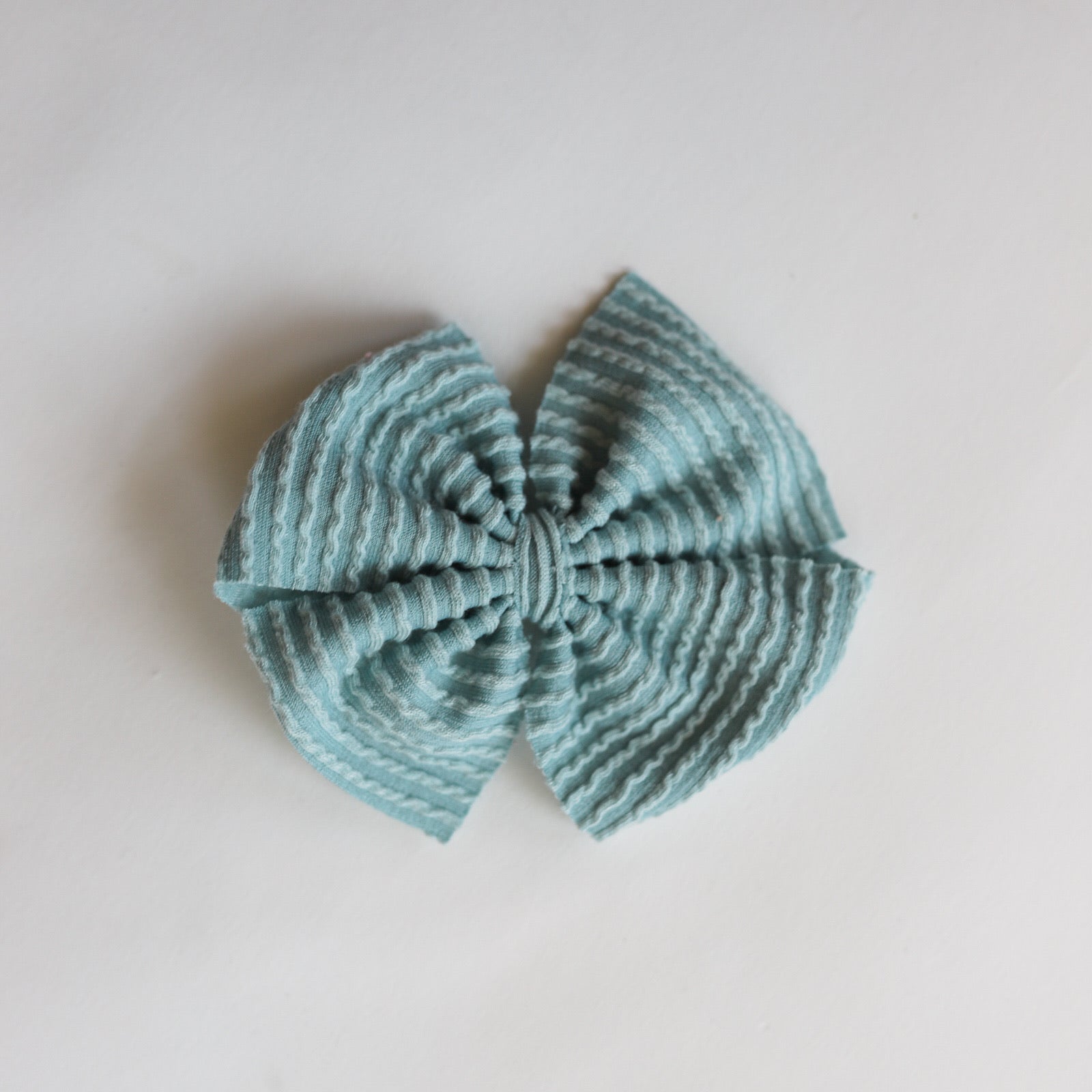 Ice Blue Cozy Ribbed Butterfly and Dainty