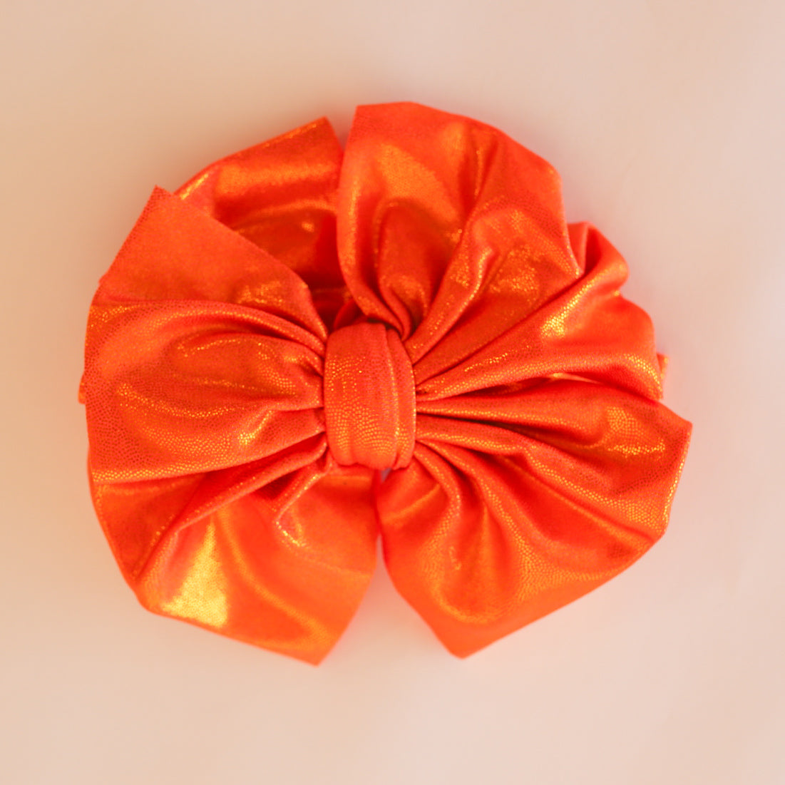 Orange Shimmer Big + Skinny Bow