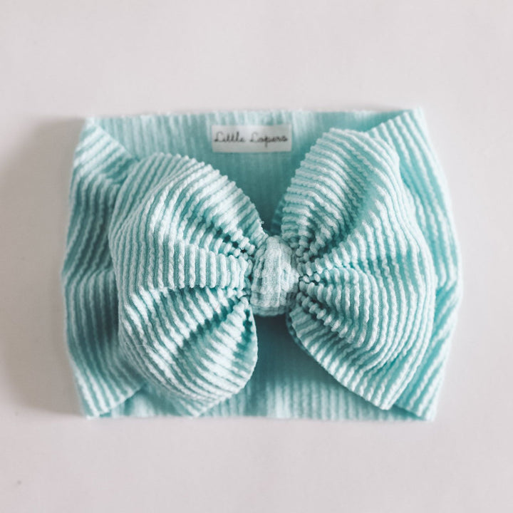Frozen Blue Ribbed Cozy Headwrap