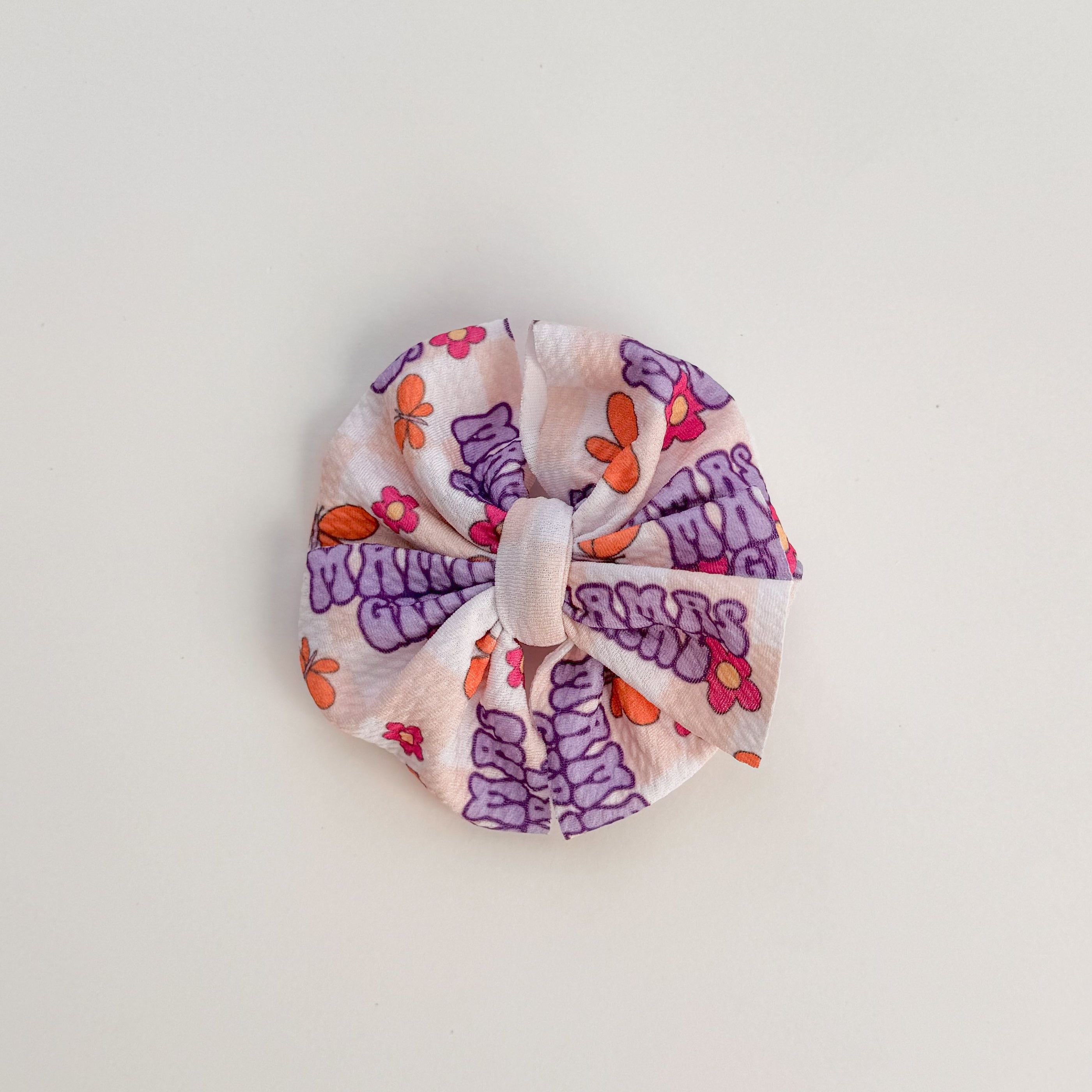 Mamas Girl Purple Bow