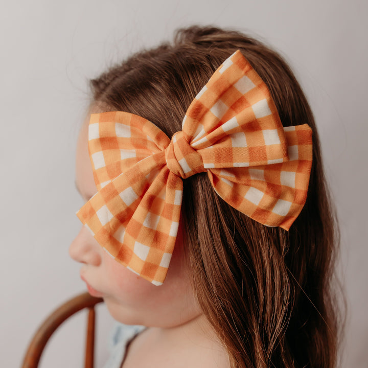 Orange Gingham