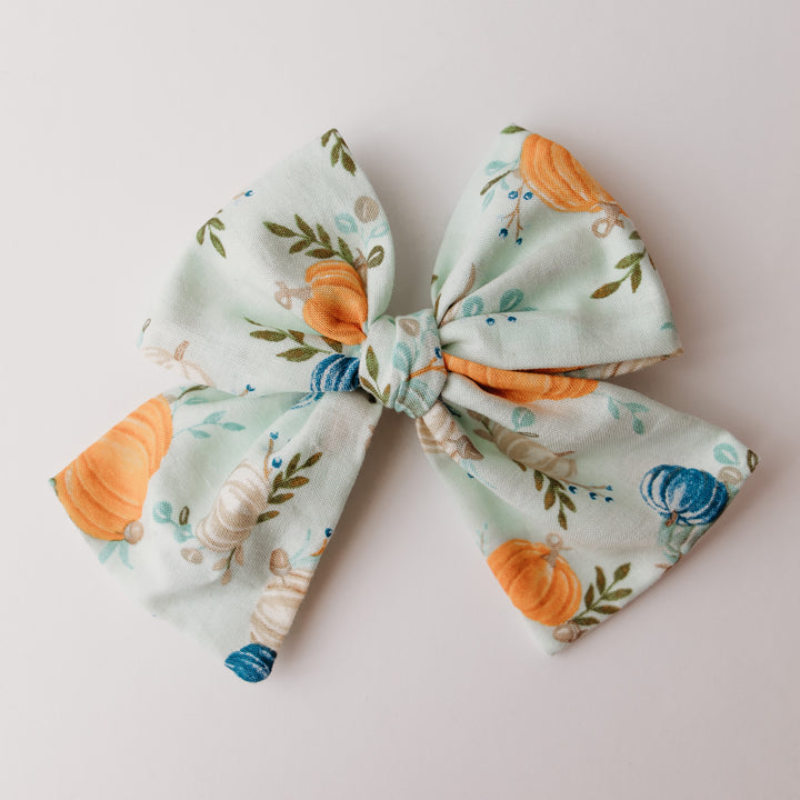 Classy Pumpkin Bow Set