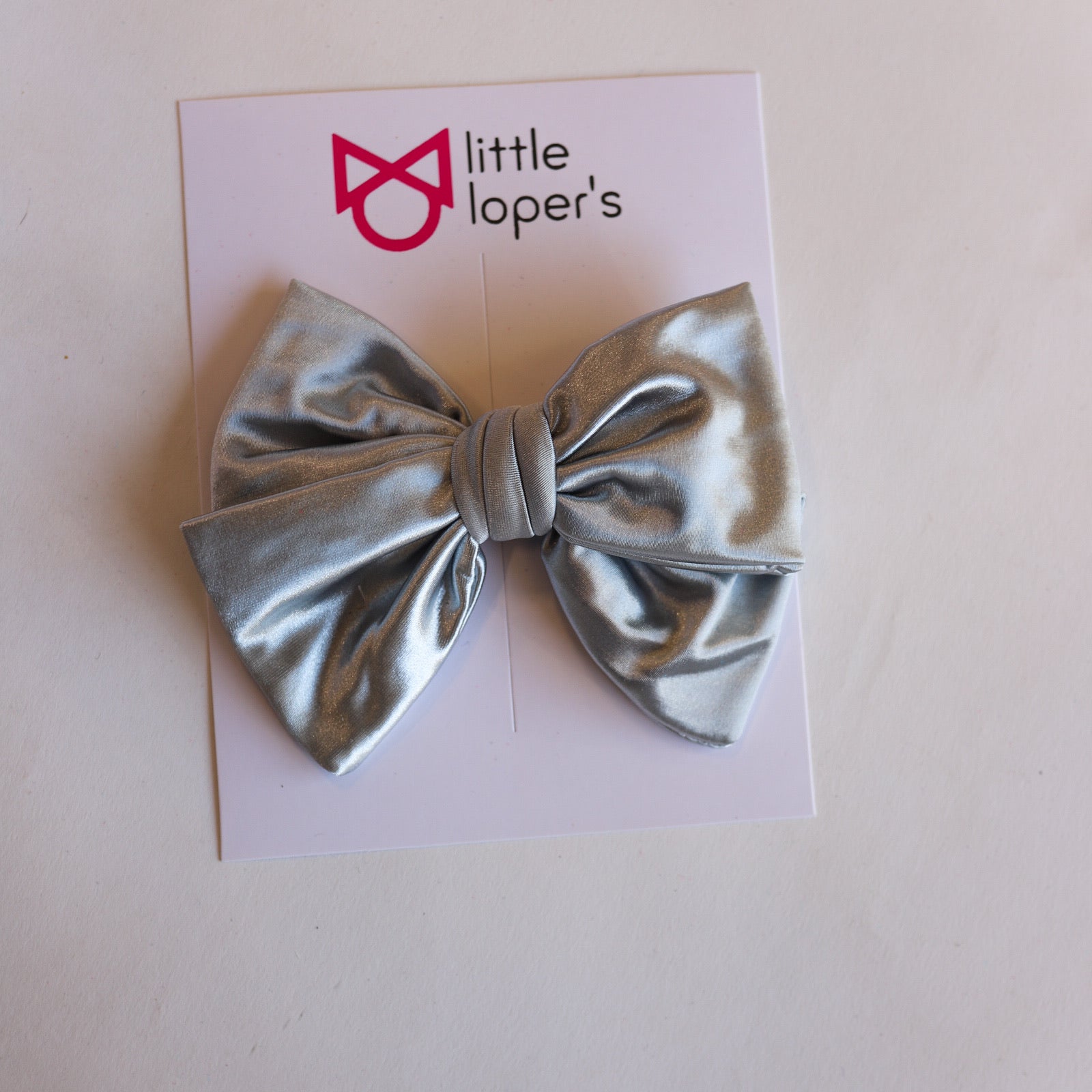 Satin Party Bow- ALLIGATOR CLIP