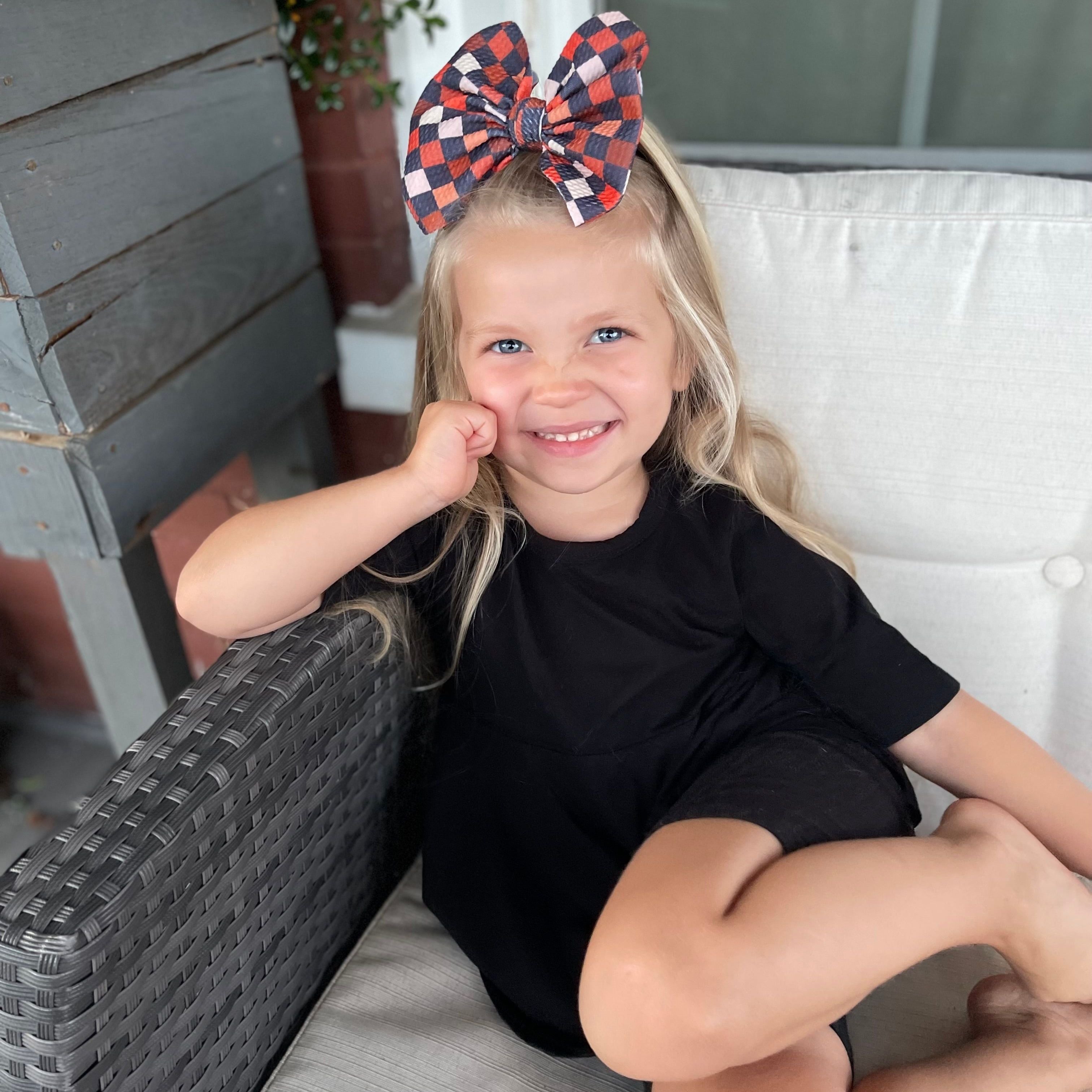 Autumn Checkers Bow
