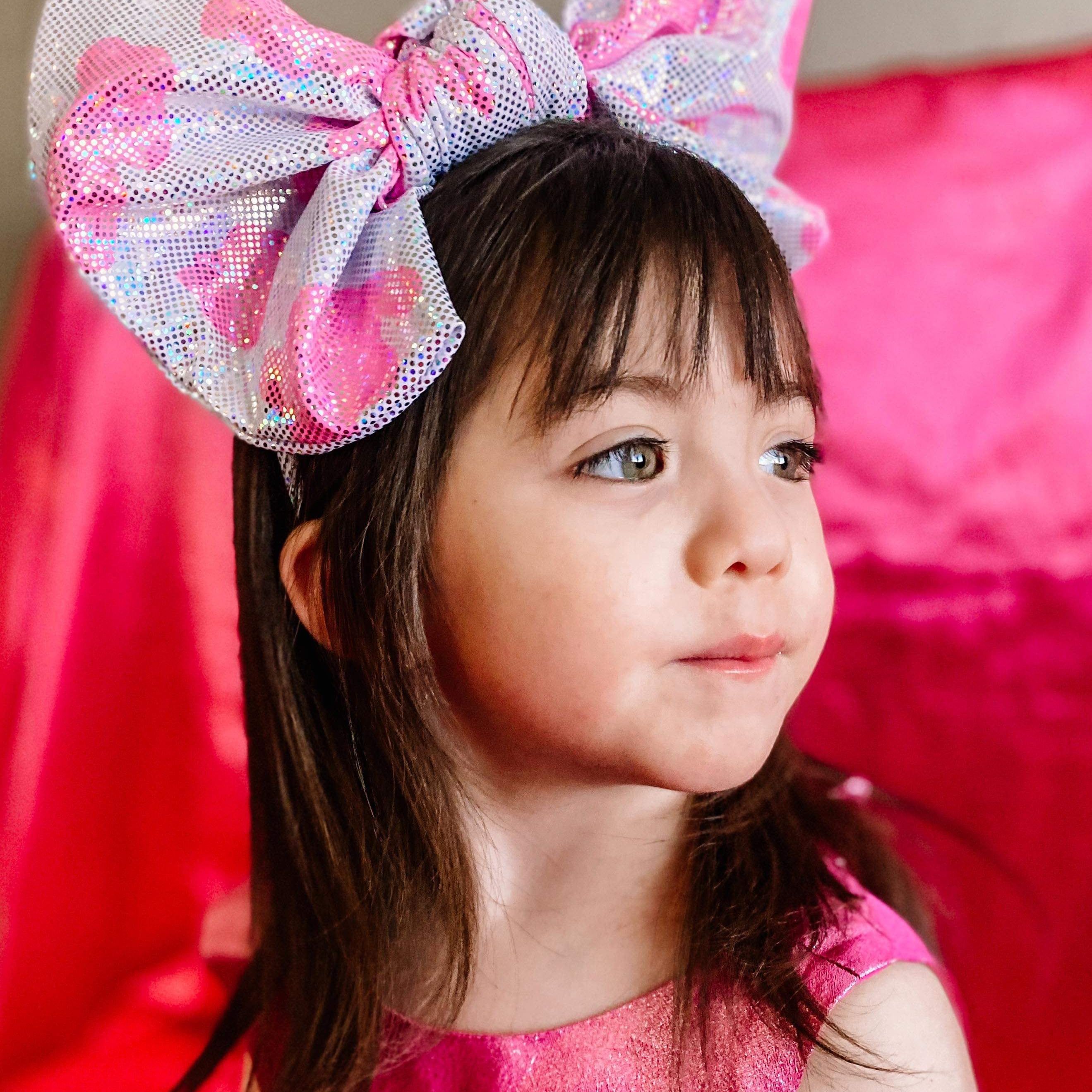 Bigger Bow Cow Shimmer Headband