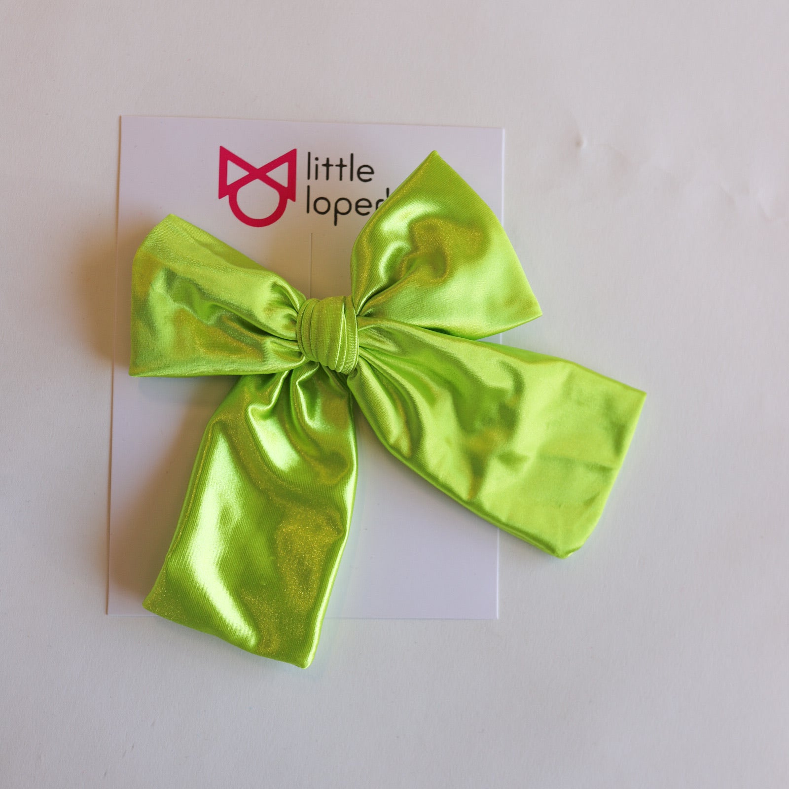 Satin Party Bow- ALLIGATOR CLIP