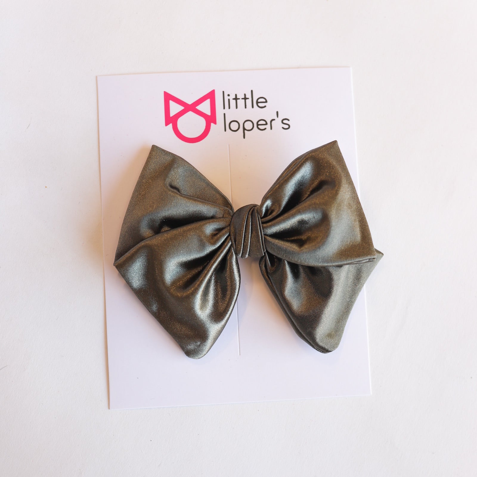Satin Party Bow- ALLIGATOR CLIP