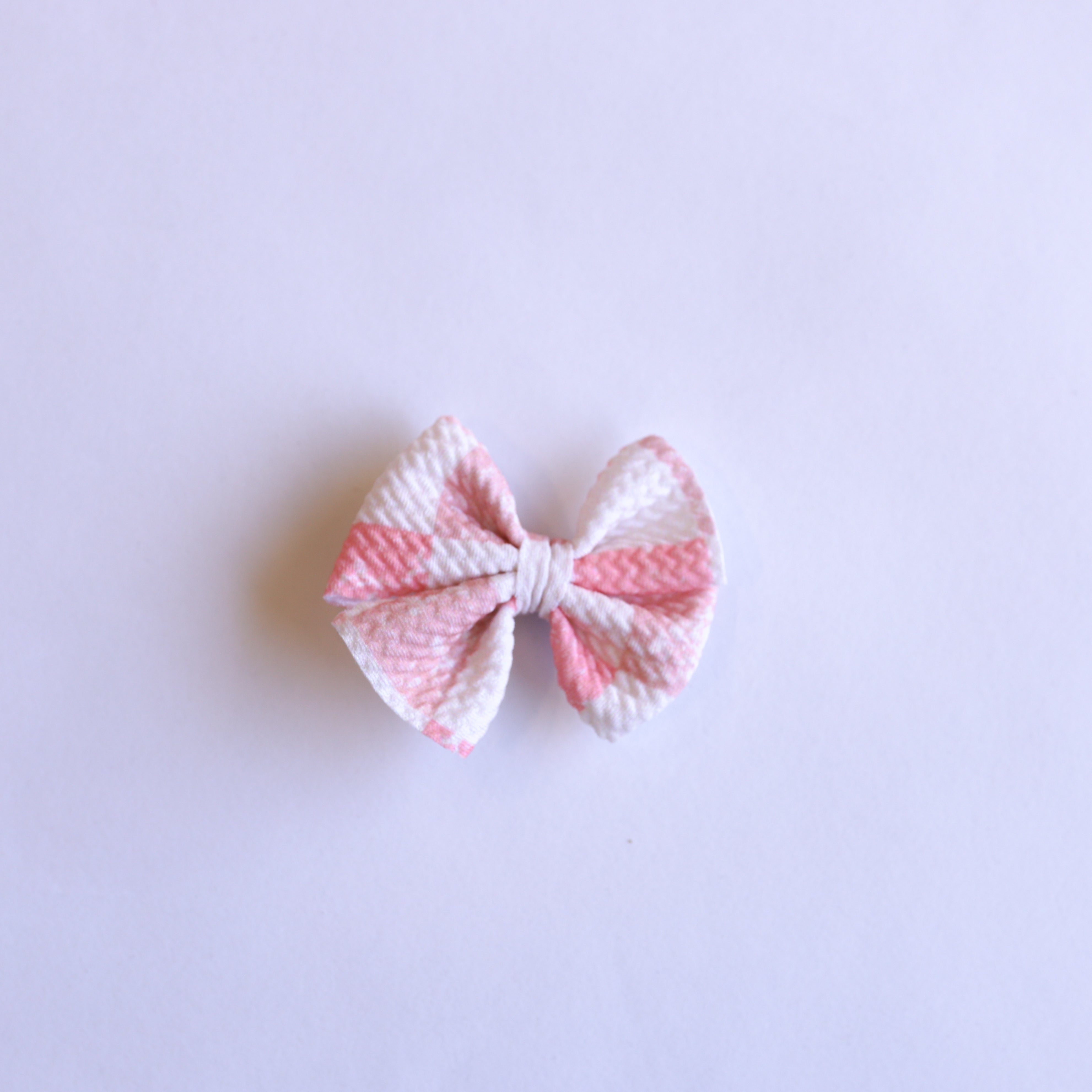 Baby Pink Checker Butterfly and Dainty