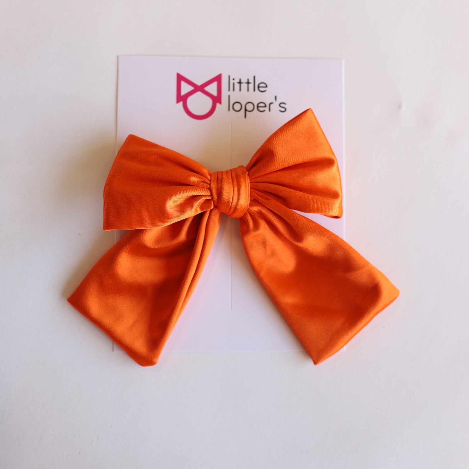 Satin Party Bow- ALLIGATOR CLIP