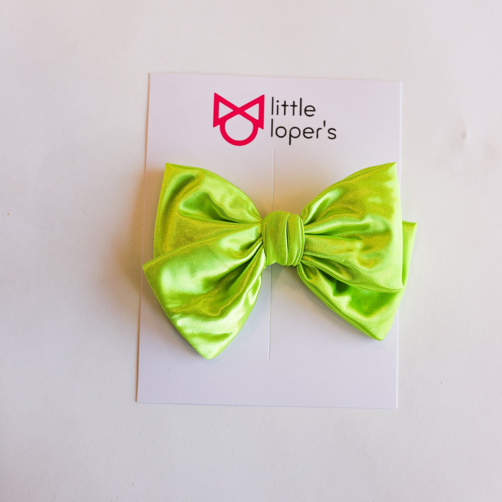 Satin Party Bow- ALLIGATOR CLIP