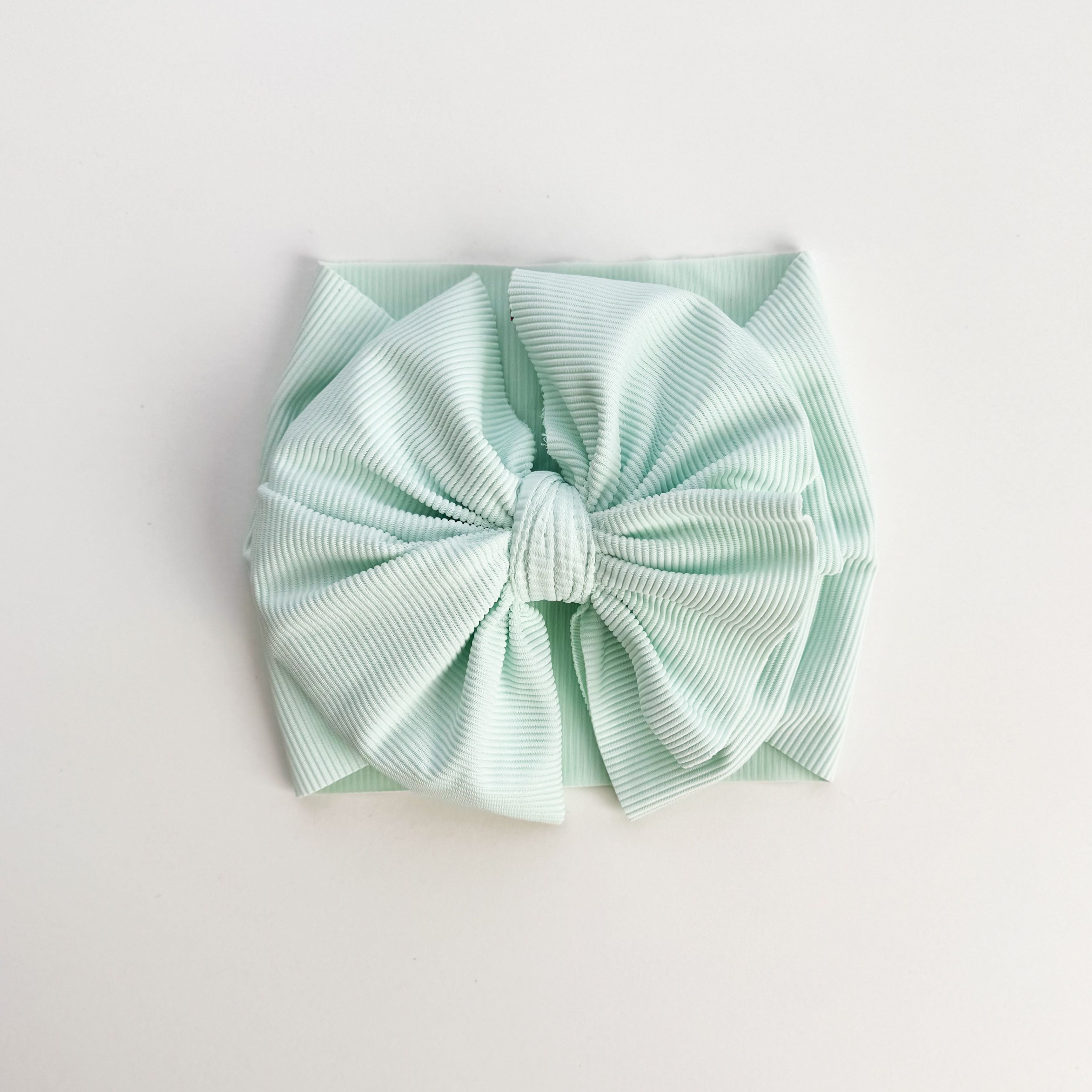 Mint Ribbed Headwrap