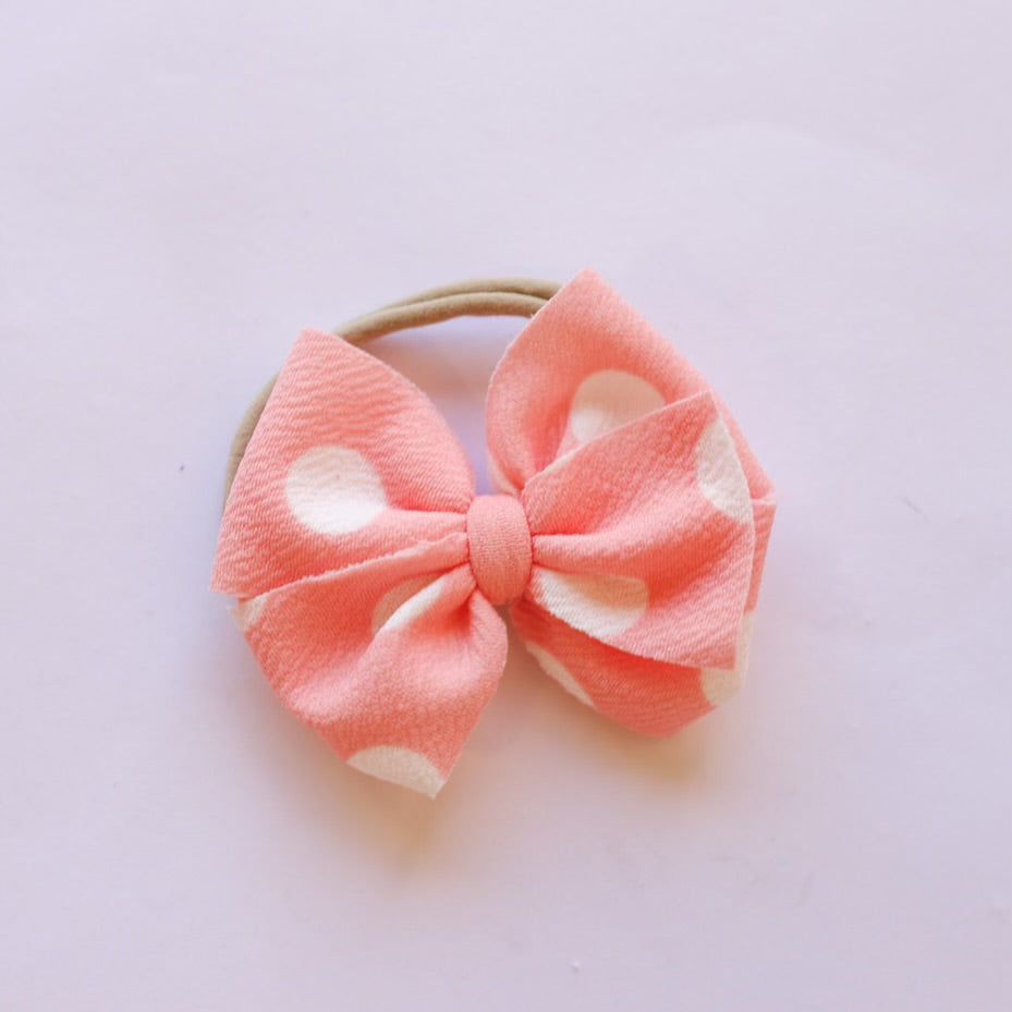 Blush Dots Bow