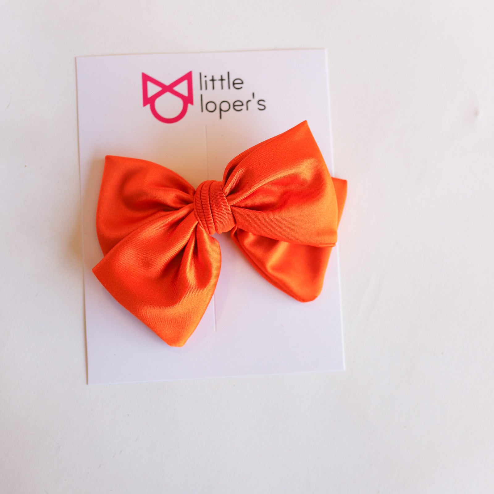 Satin Party Bow- ALLIGATOR CLIP